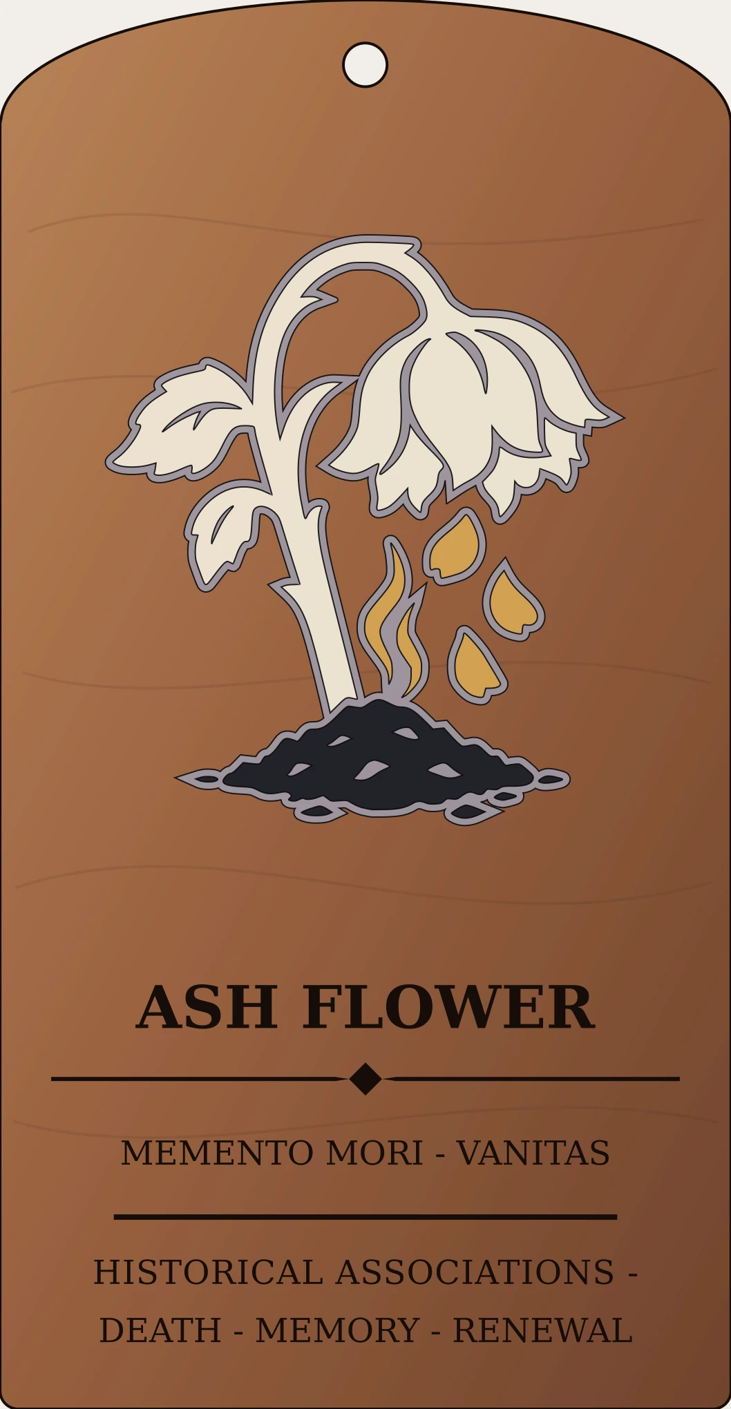 Ash Flower Sign Sanctum Hex Archive Plaque preview