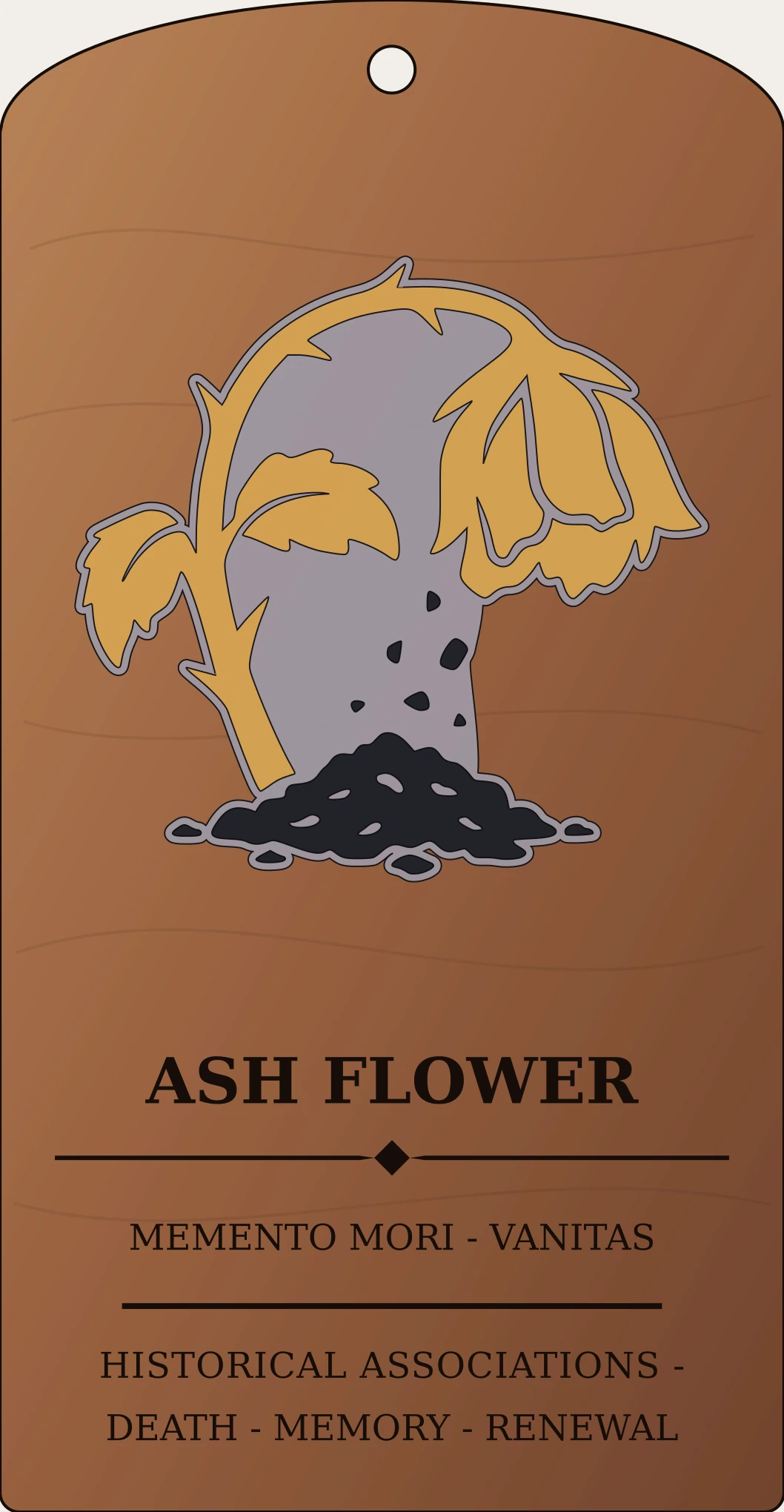 Ash Flower Sign Sanctum Hex Archive Plaque preview