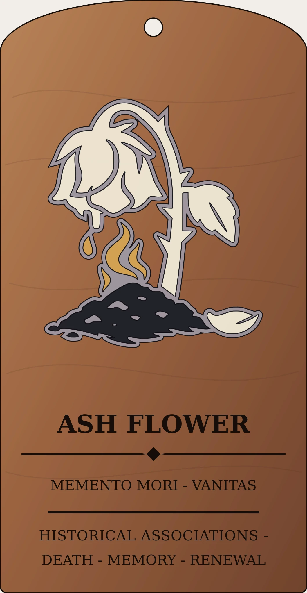 Ash Flower Sign Sanctum Hex Archive Plaque preview