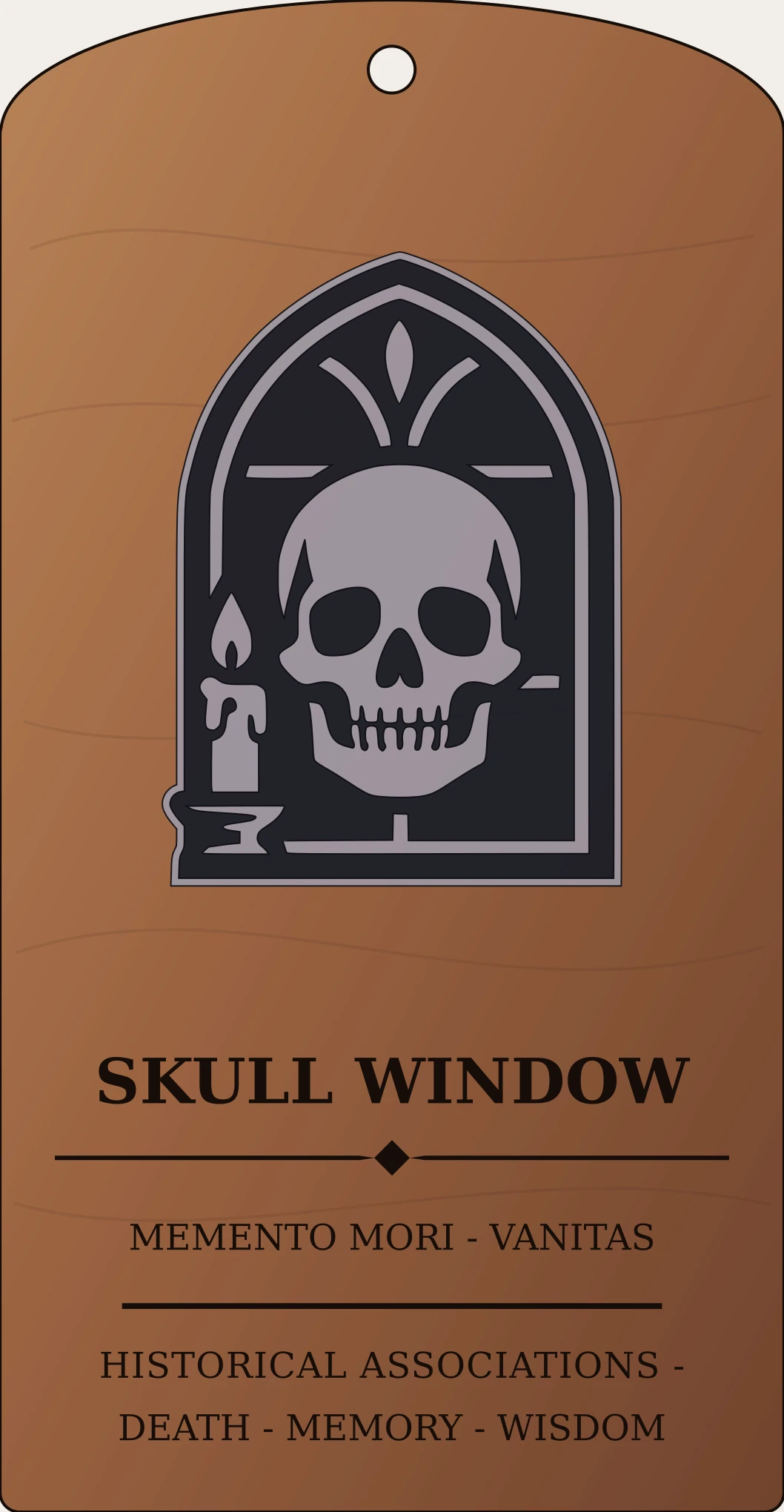 Skull Window Emblem Sanctum Hex Archive Plaque preview