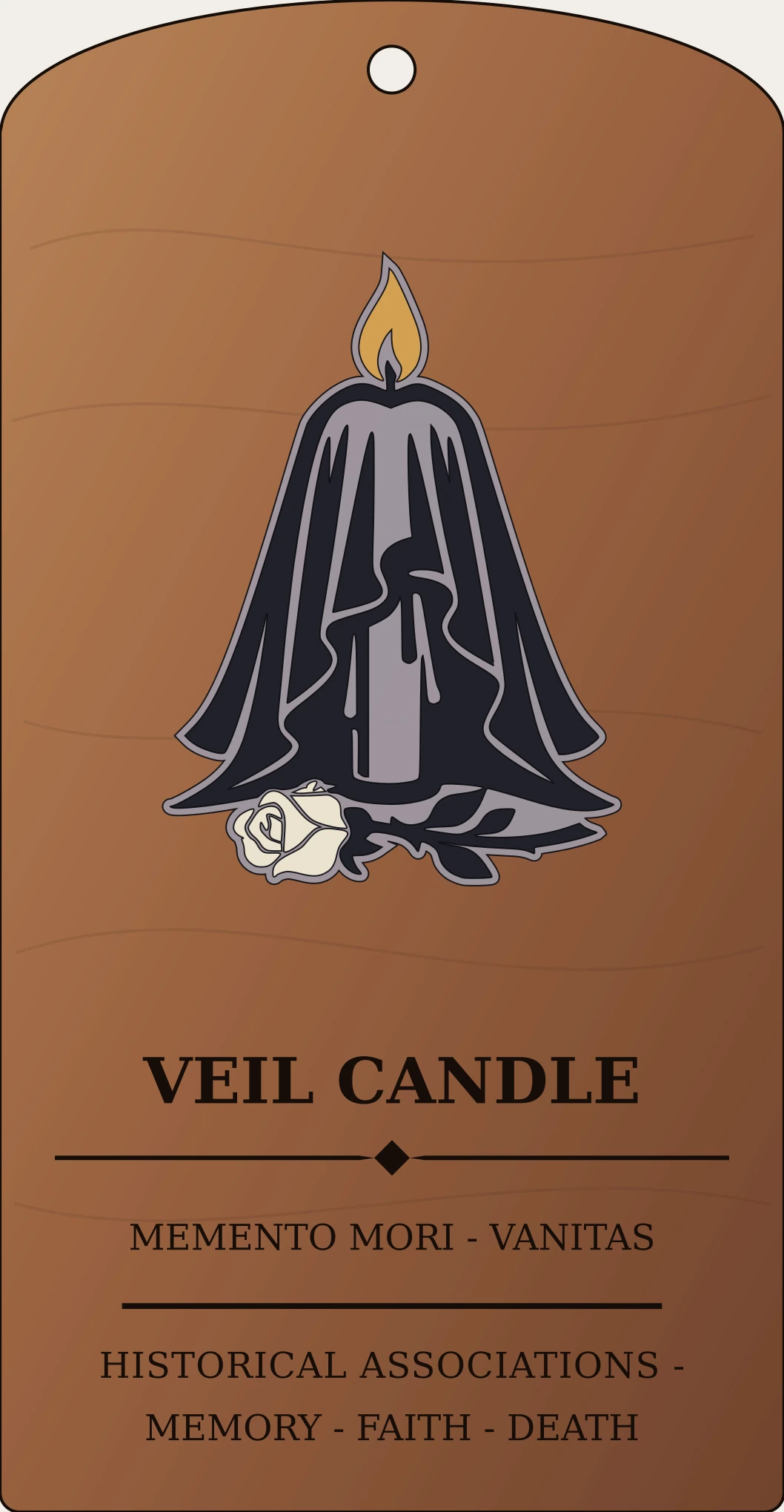 Veil Candle Crest Sanctum Hex Archive Plaque preview