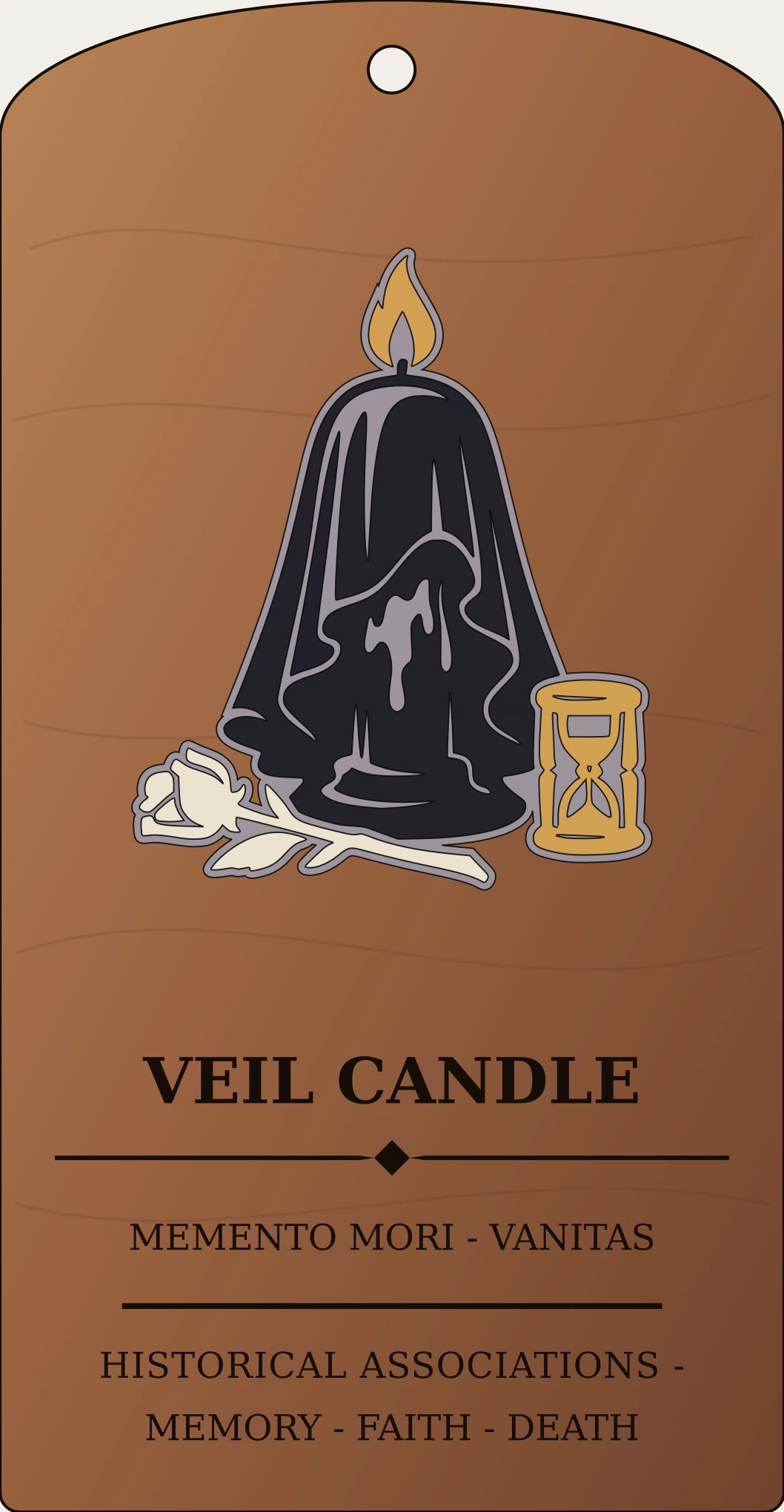 Veil Candle Crest Sanctum Hex Archive Plaque preview