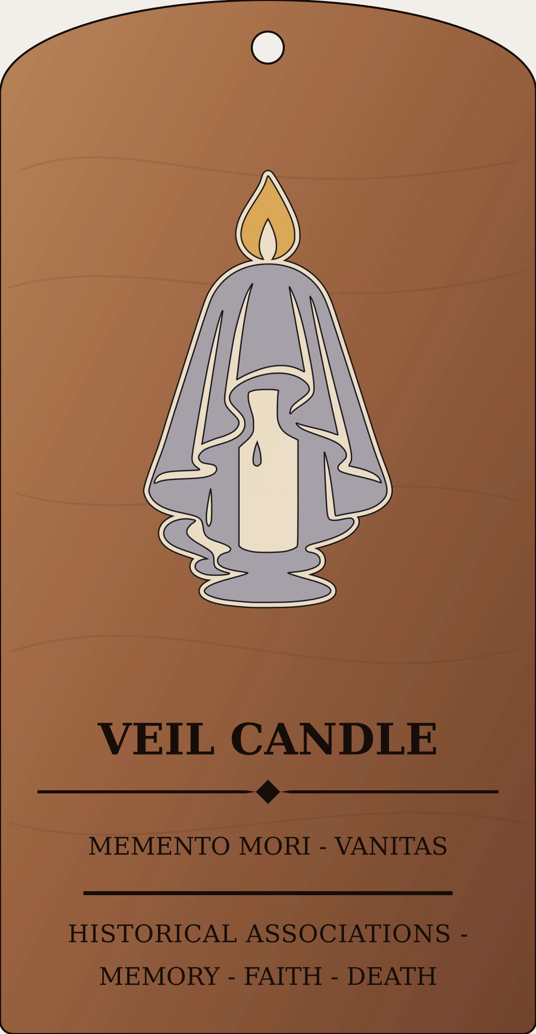 Veil Candle Crest Sanctum Hex Archive Plaque preview
