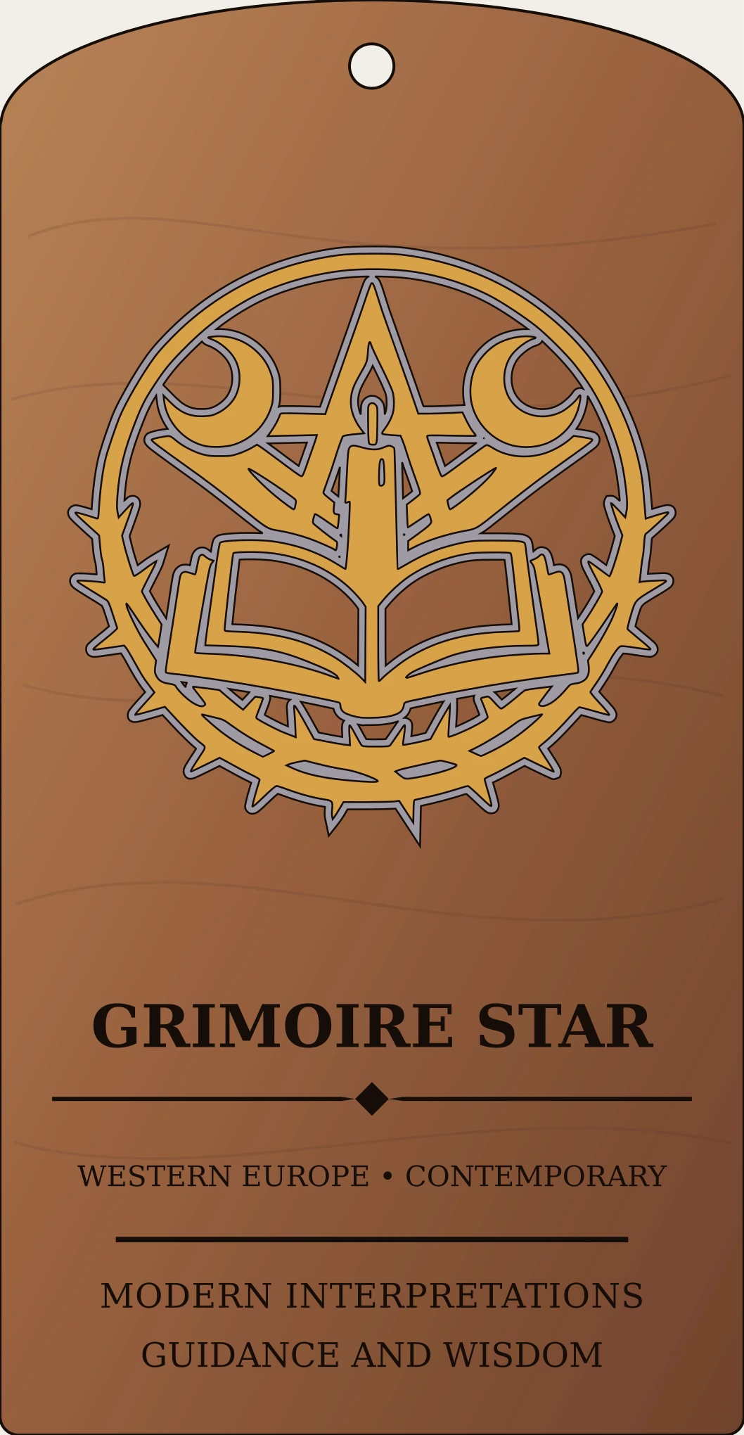 Grimoire Star Seal Sanctum Hex Archive Plaque preview
