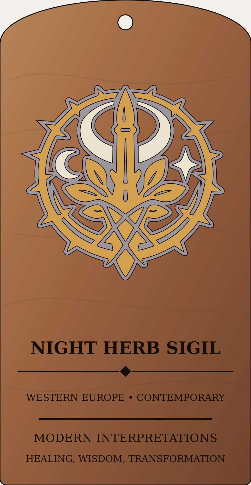 Night Herb Sigil Sanctum Hex Archive Plaque preview