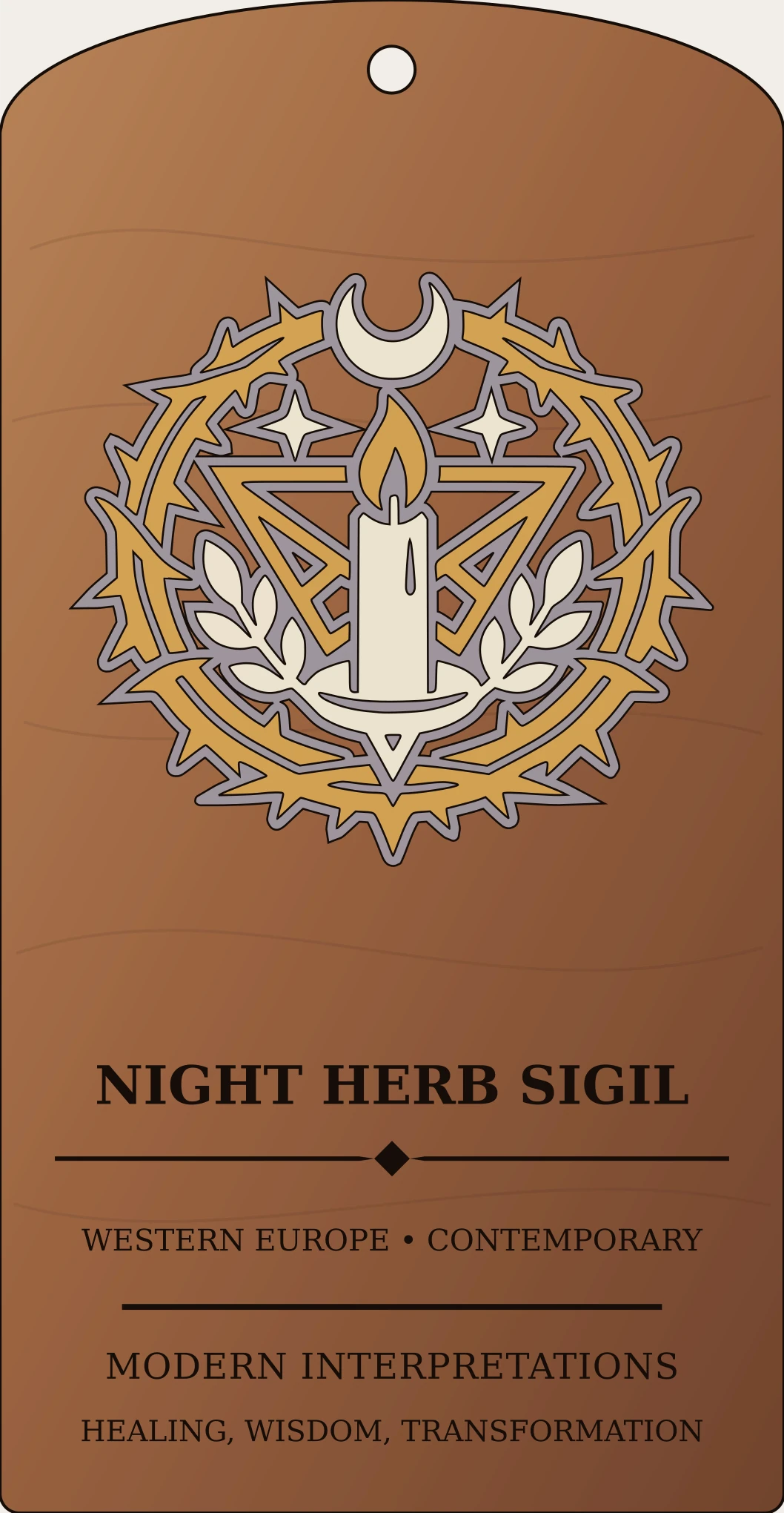 Night Herb Sigil Sanctum Hex Archive Plaque preview