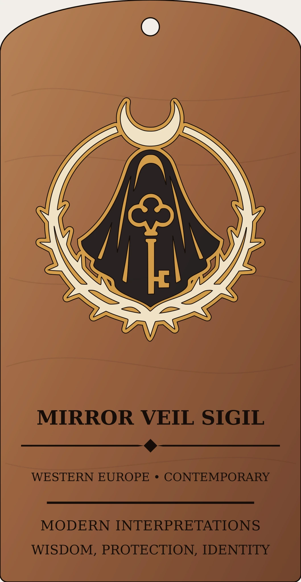 Mirror Veil Sigil Sanctum Hex Archive Plaque preview