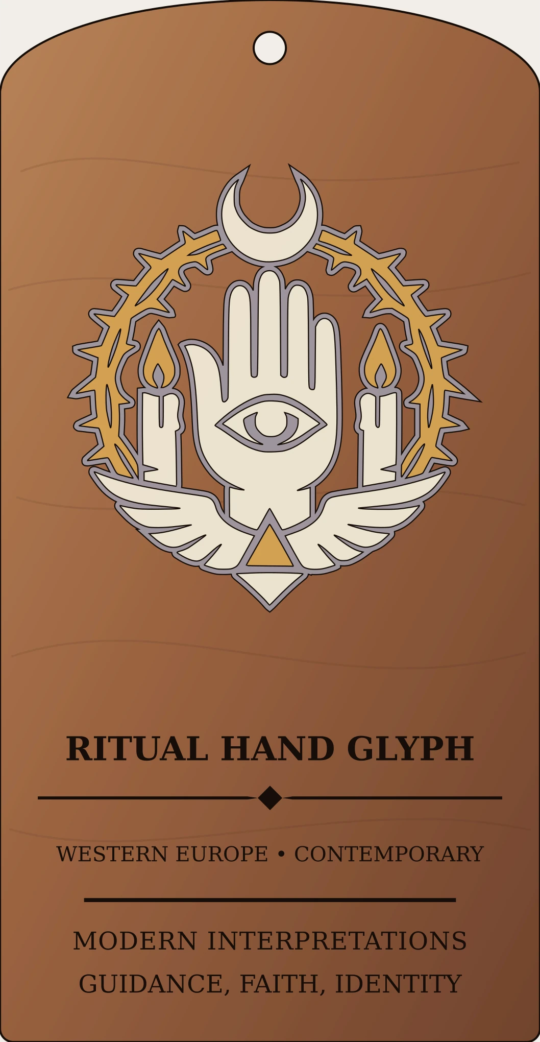 Ritual Hand Glyph Sanctum Hex Archive Plaque preview