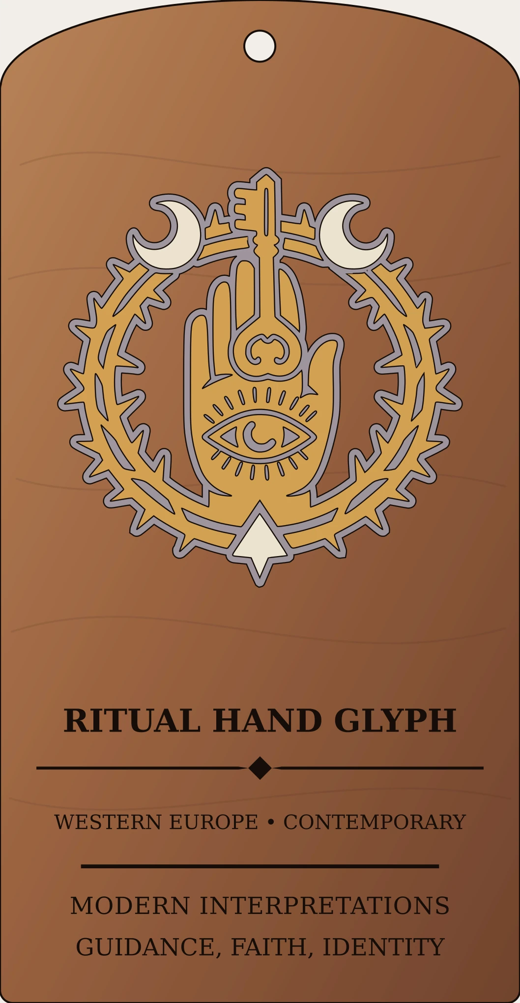 Ritual Hand Glyph Sanctum Hex Archive Plaque preview