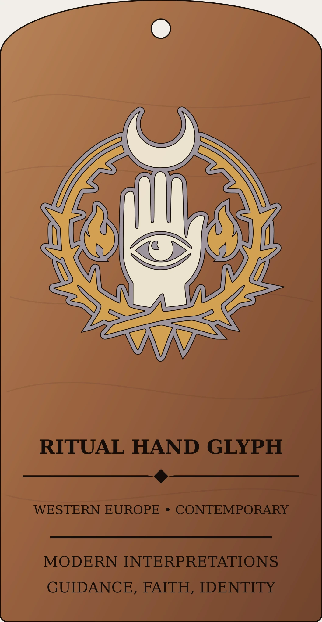 Ritual Hand Glyph Sanctum Hex Archive Plaque preview