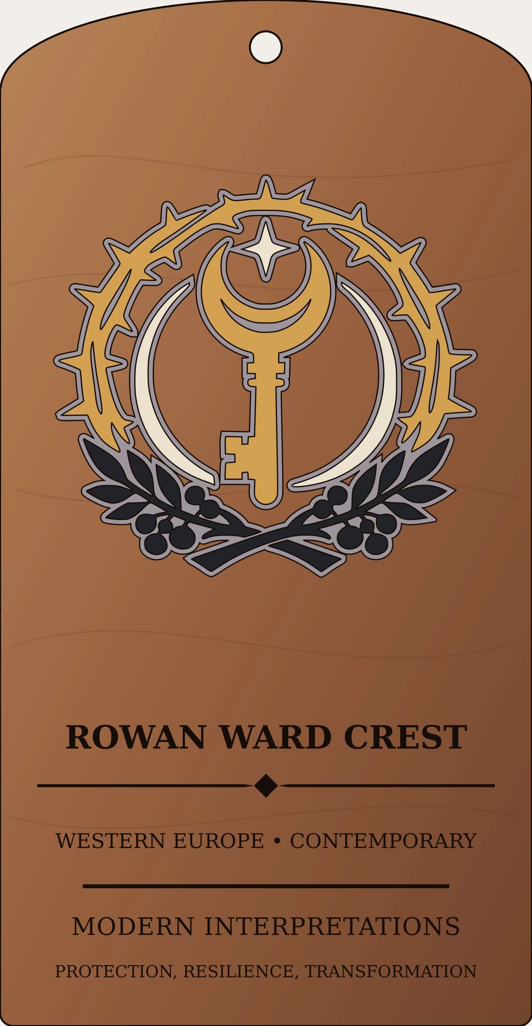 Rowan Ward Crest Sanctum Hex Archive Plaque preview
