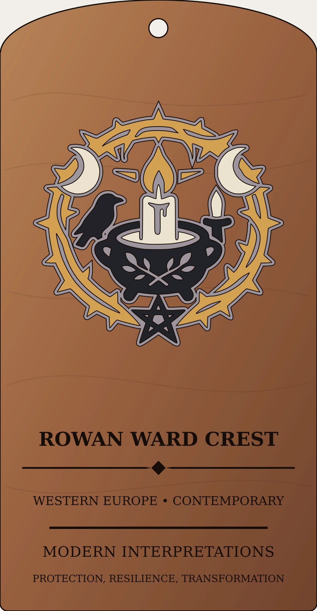 Rowan Ward Crest Sanctum Hex Archive Plaque preview