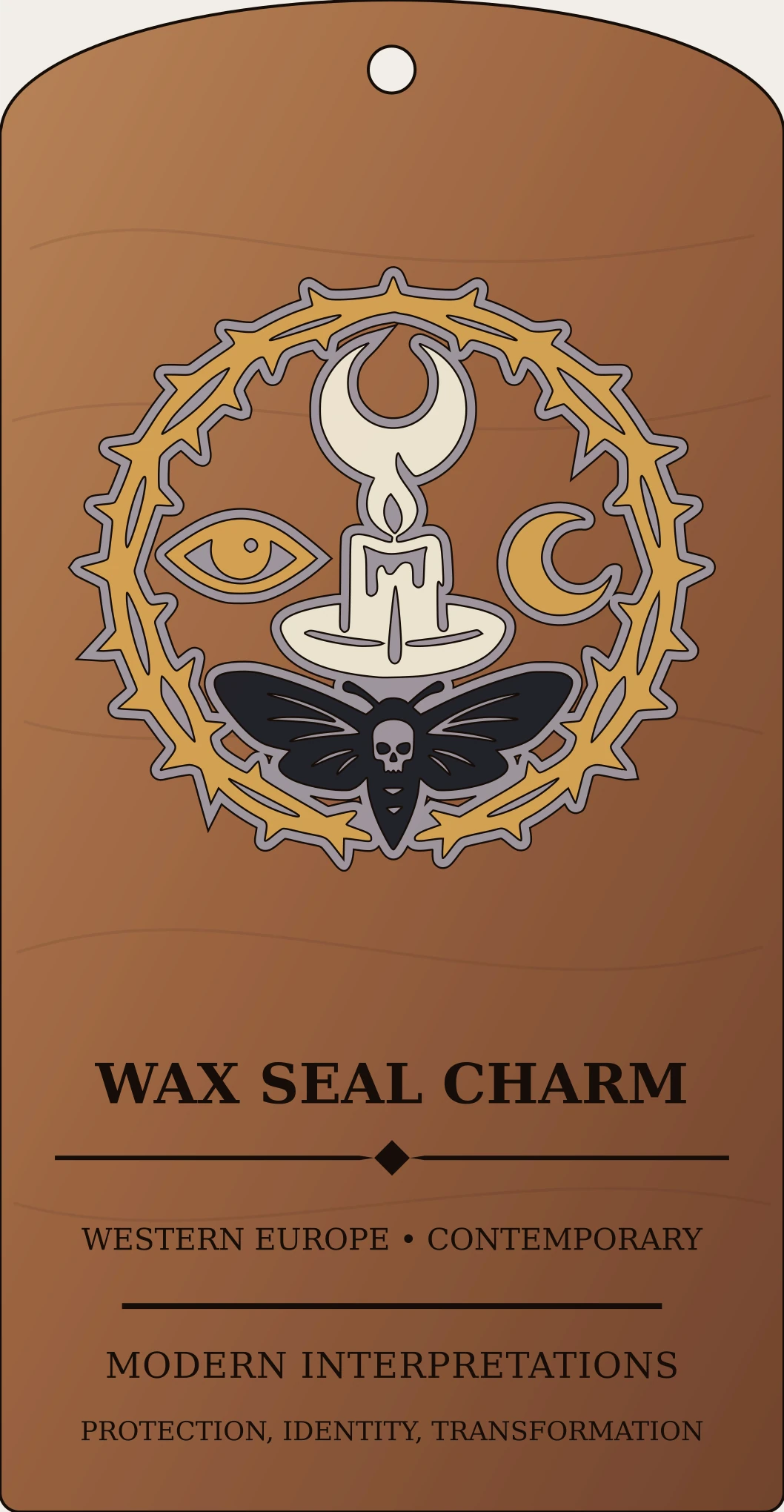 Wax Seal Charm Sanctum Hex Archive Plaque preview