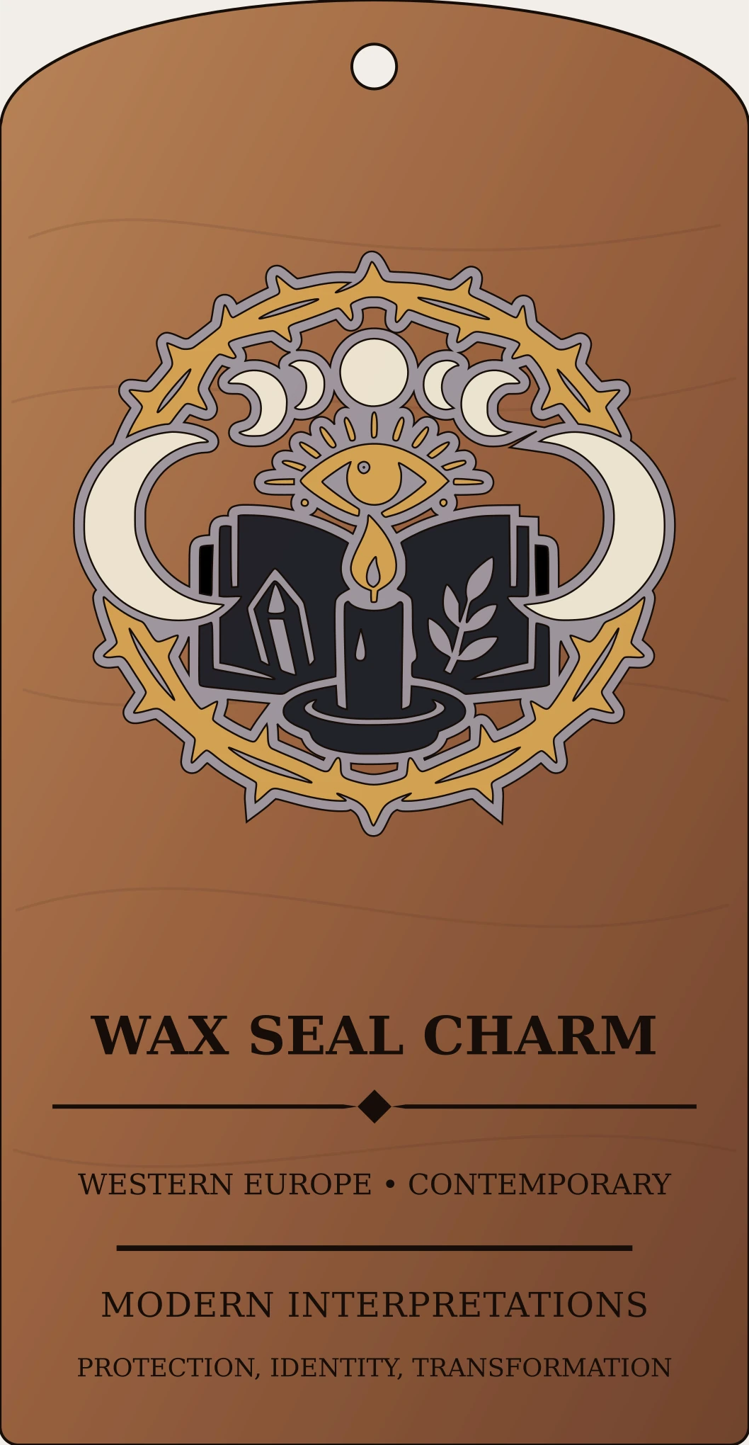 Wax Seal Charm Sanctum Hex Archive Plaque preview
