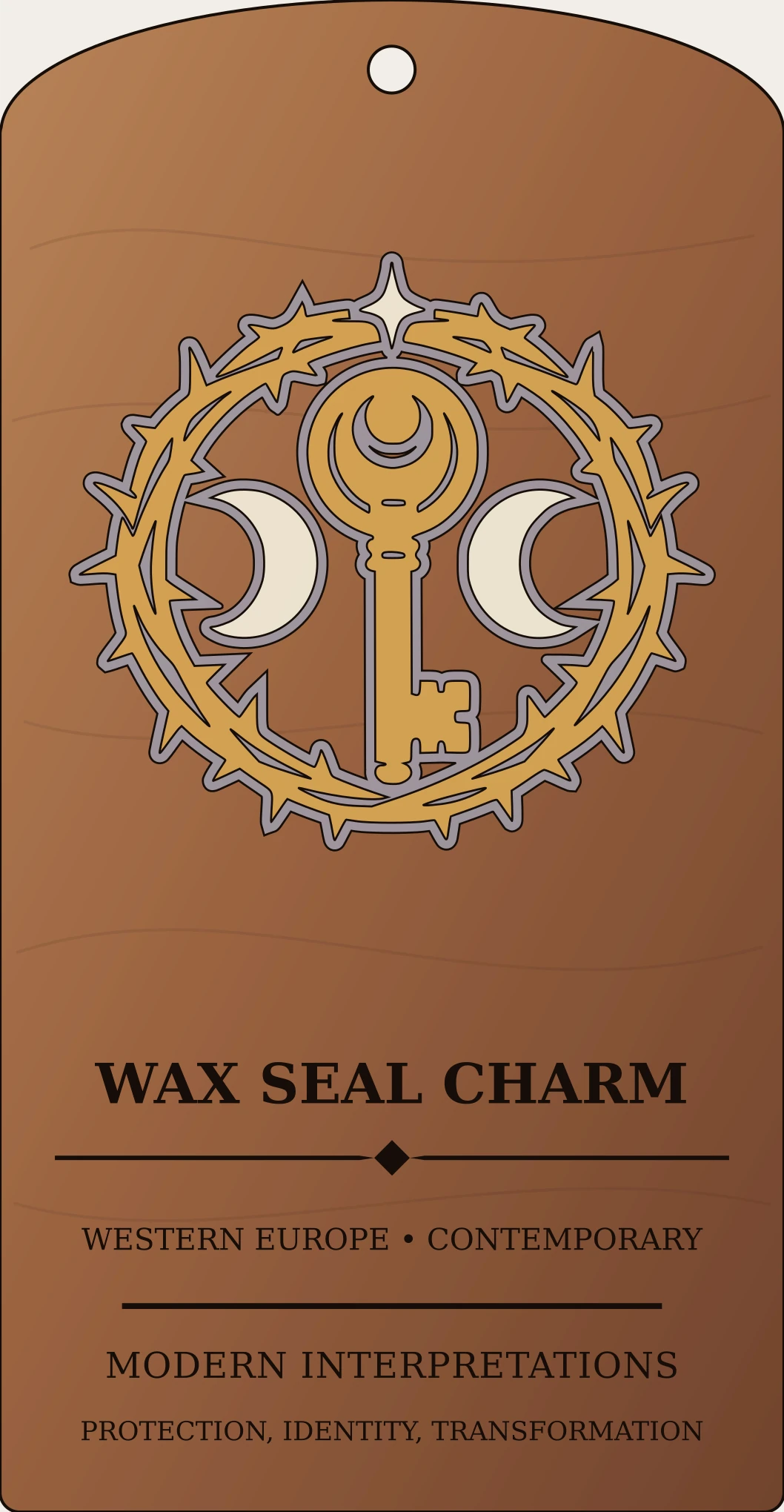 Wax Seal Charm Sanctum Hex Archive Plaque preview