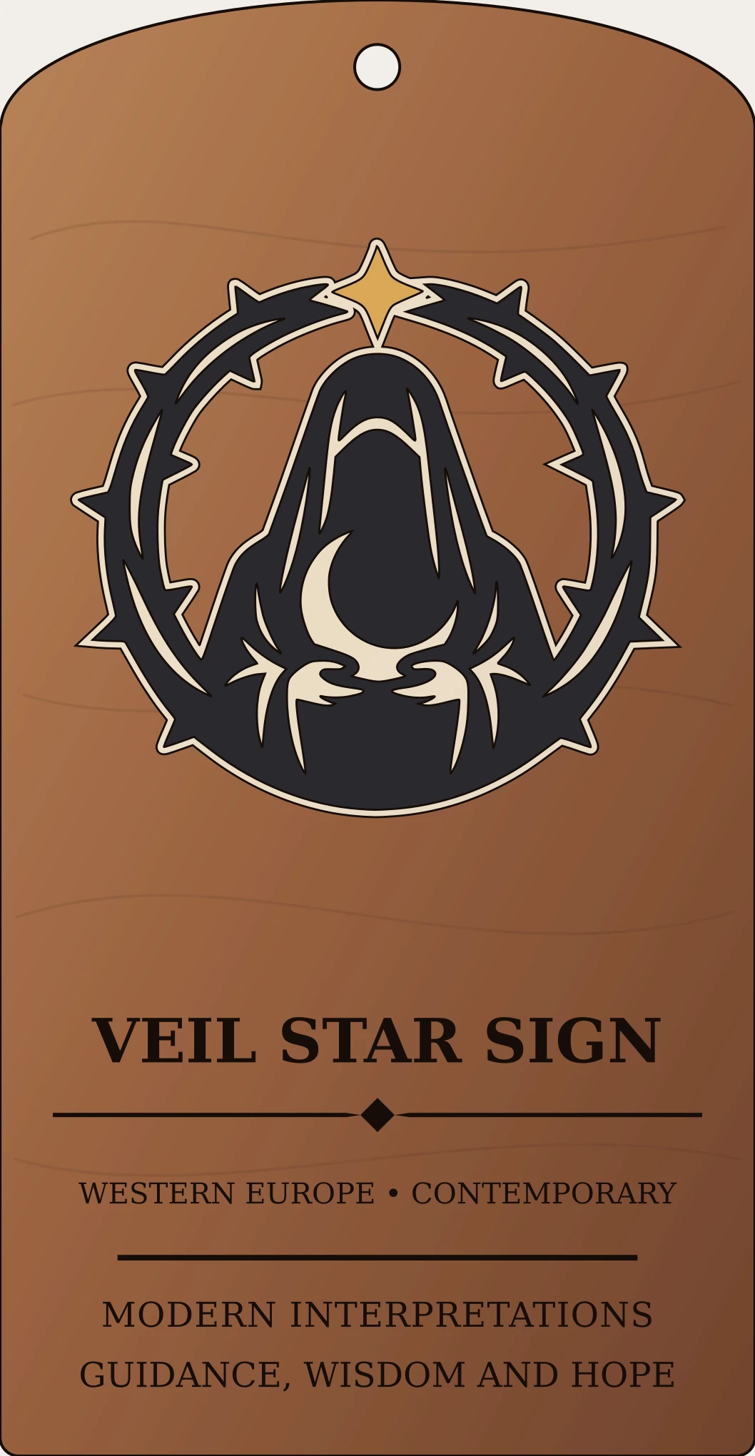 Veil Star Sign Sanctum Hex Archive Plaque preview