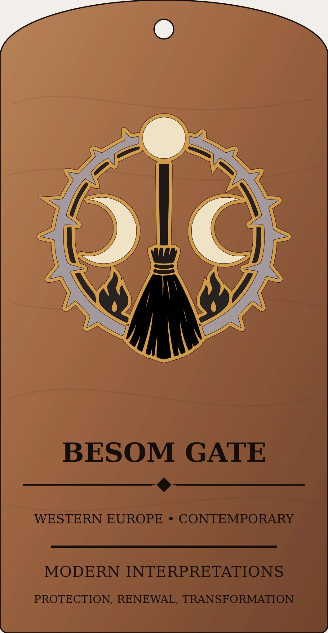 Besom Gate Symbol Sanctum Hex Archive Plaque preview