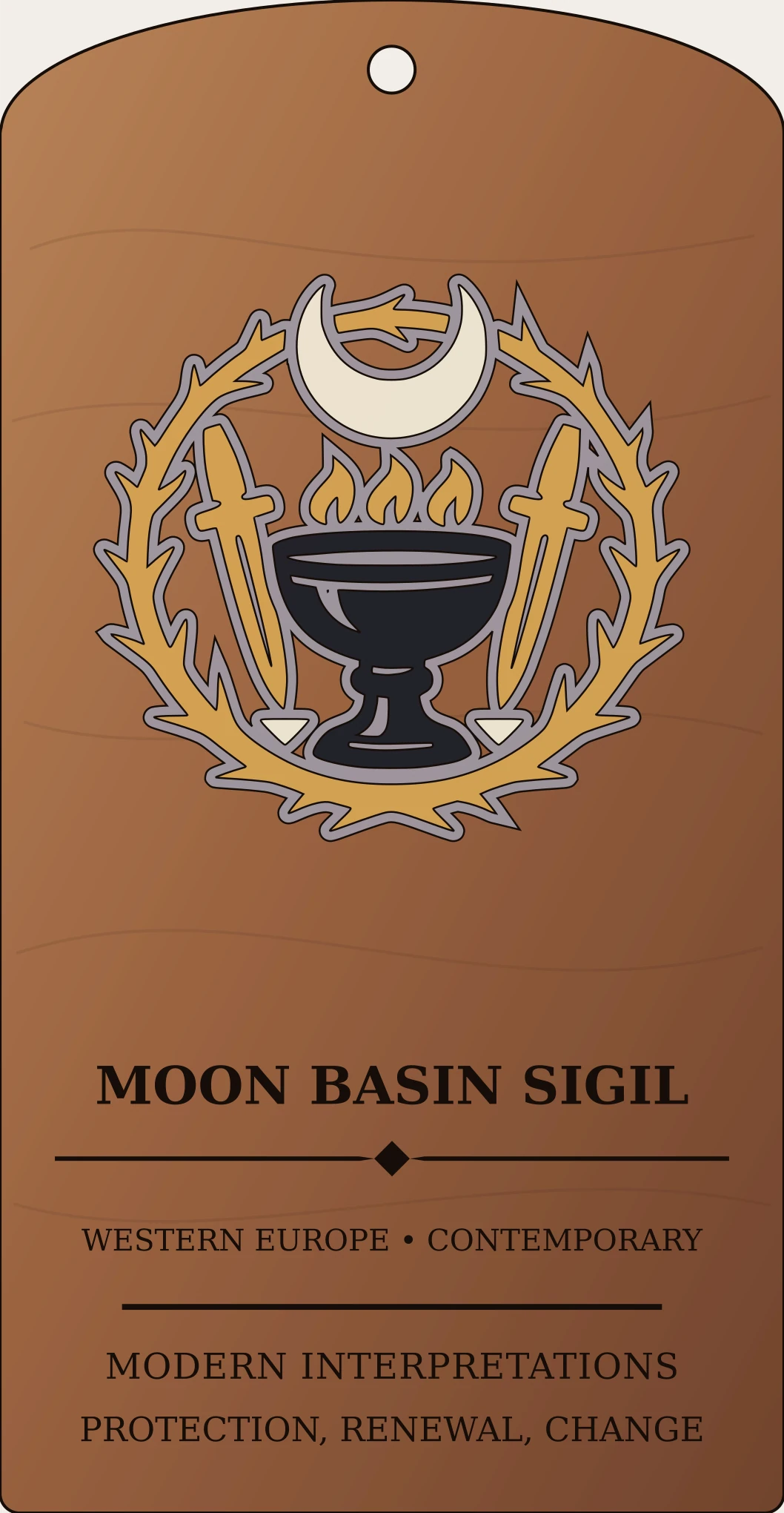 Moon Basin Sigil Sanctum Hex Archive Plaque preview