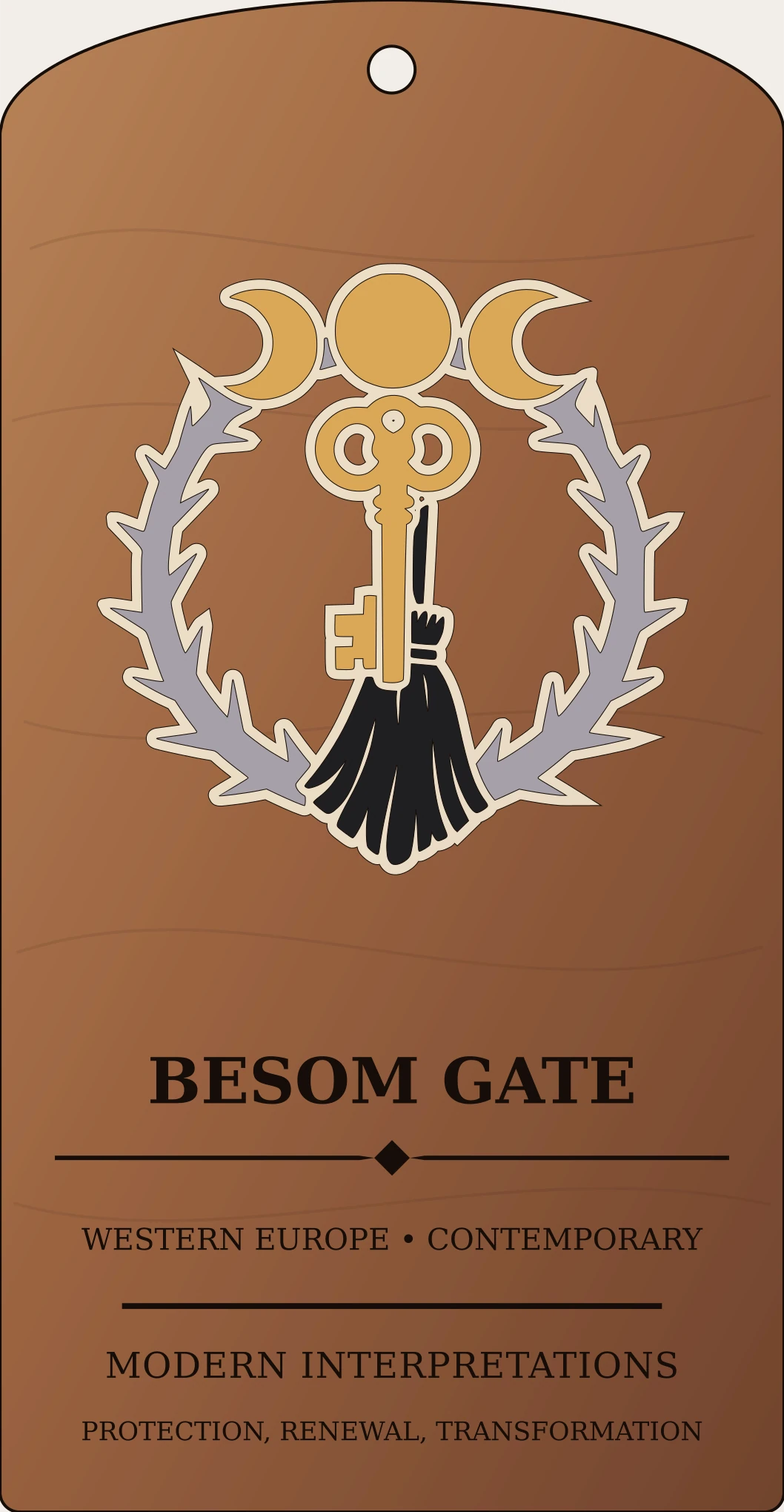Besom Gate Symbol Sanctum Hex Archive Plaque preview