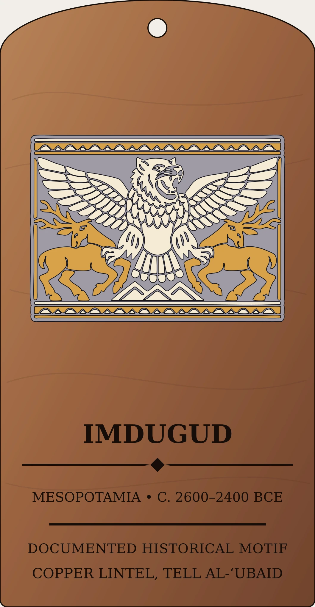 Imdugud (lion-headed eagle) — Documented Sumerian Motif, Early Dynastic Sanctum Hex Archive Plaque preview