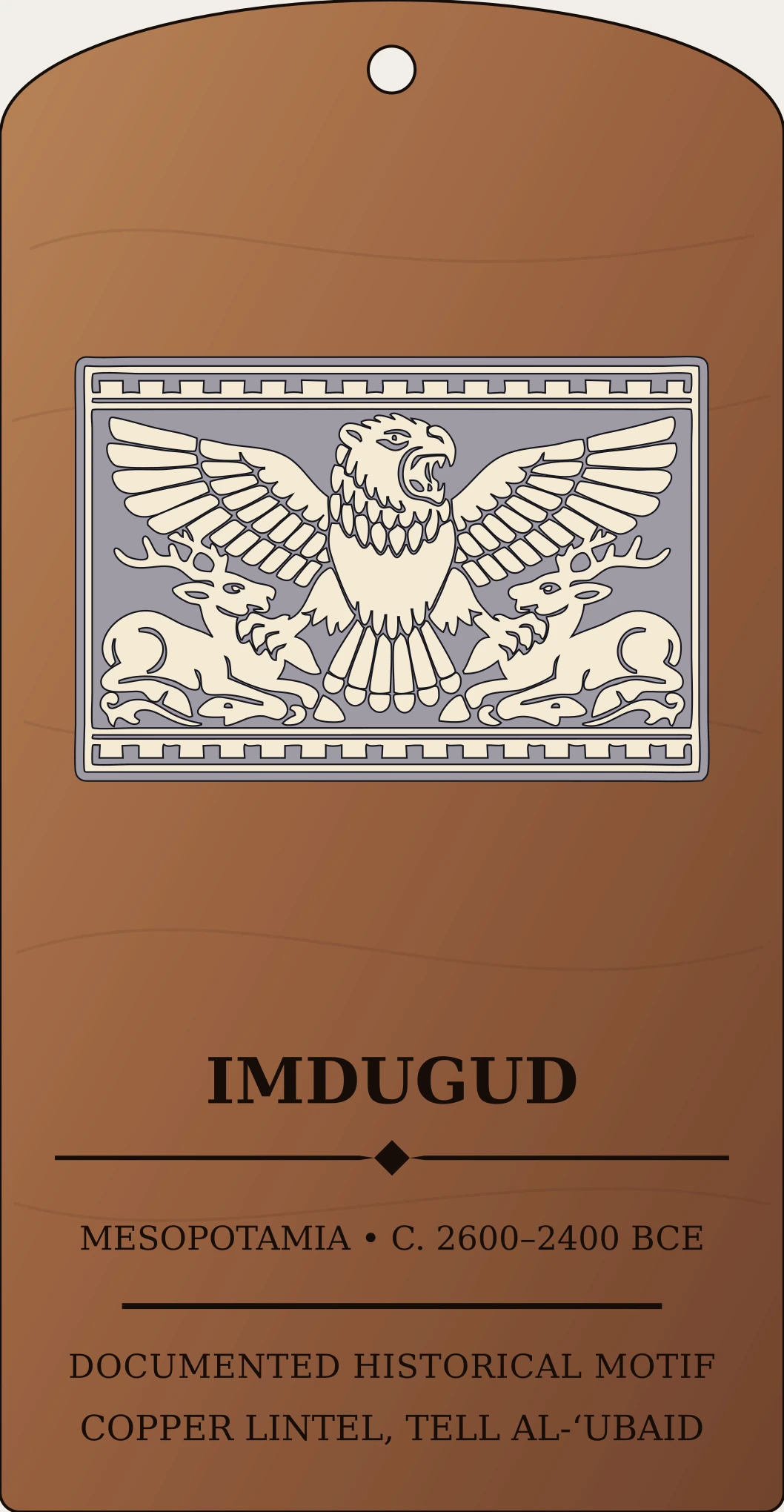 Imdugud (lion-headed eagle) — Documented Sumerian Motif, Early Dynastic Sanctum Hex Archive Plaque preview