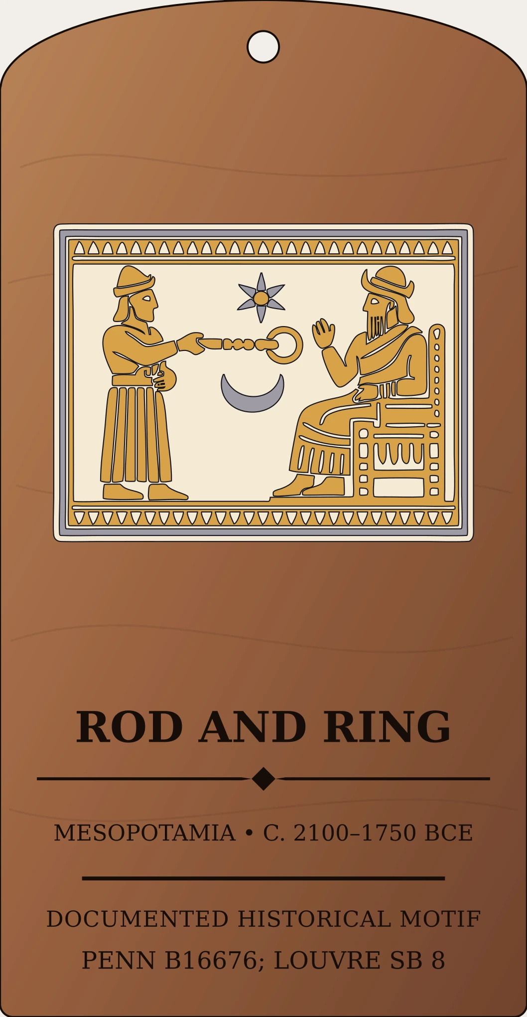 Rod and Ring — Documented Sumerian/Akkadian Motif, Ur III–Old Babylonian Sanctum Hex Archive Plaque preview