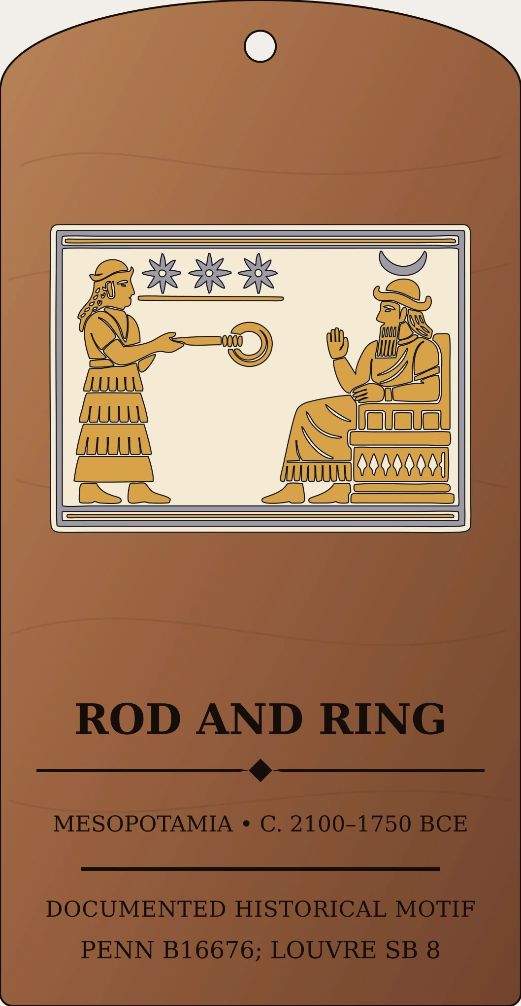 Rod and Ring — Documented Sumerian/Akkadian Motif, Ur III–Old Babylonian Sanctum Hex Archive Plaque preview