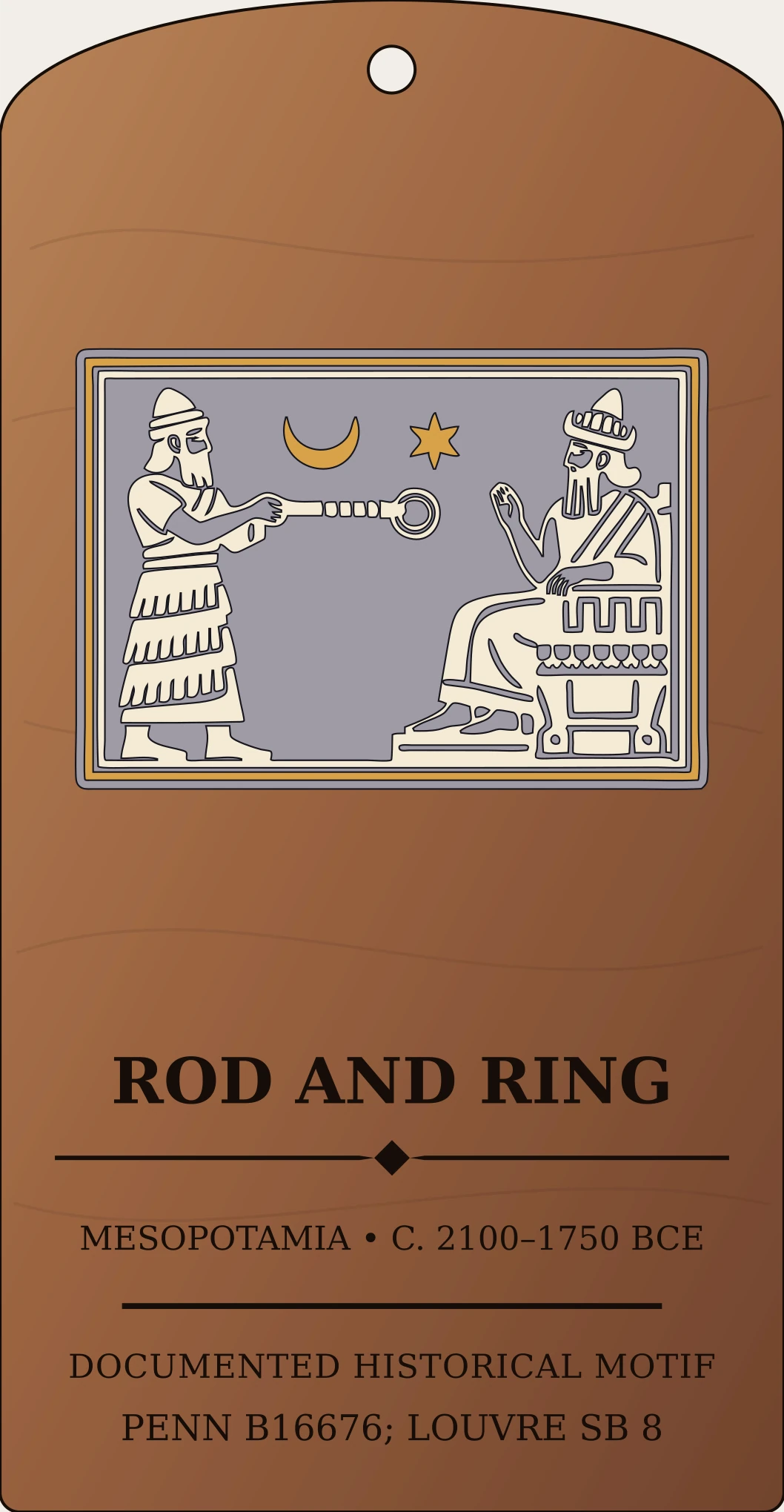 Rod and Ring — Documented Sumerian/Akkadian Motif, Ur III–Old Babylonian Sanctum Hex Archive Plaque preview