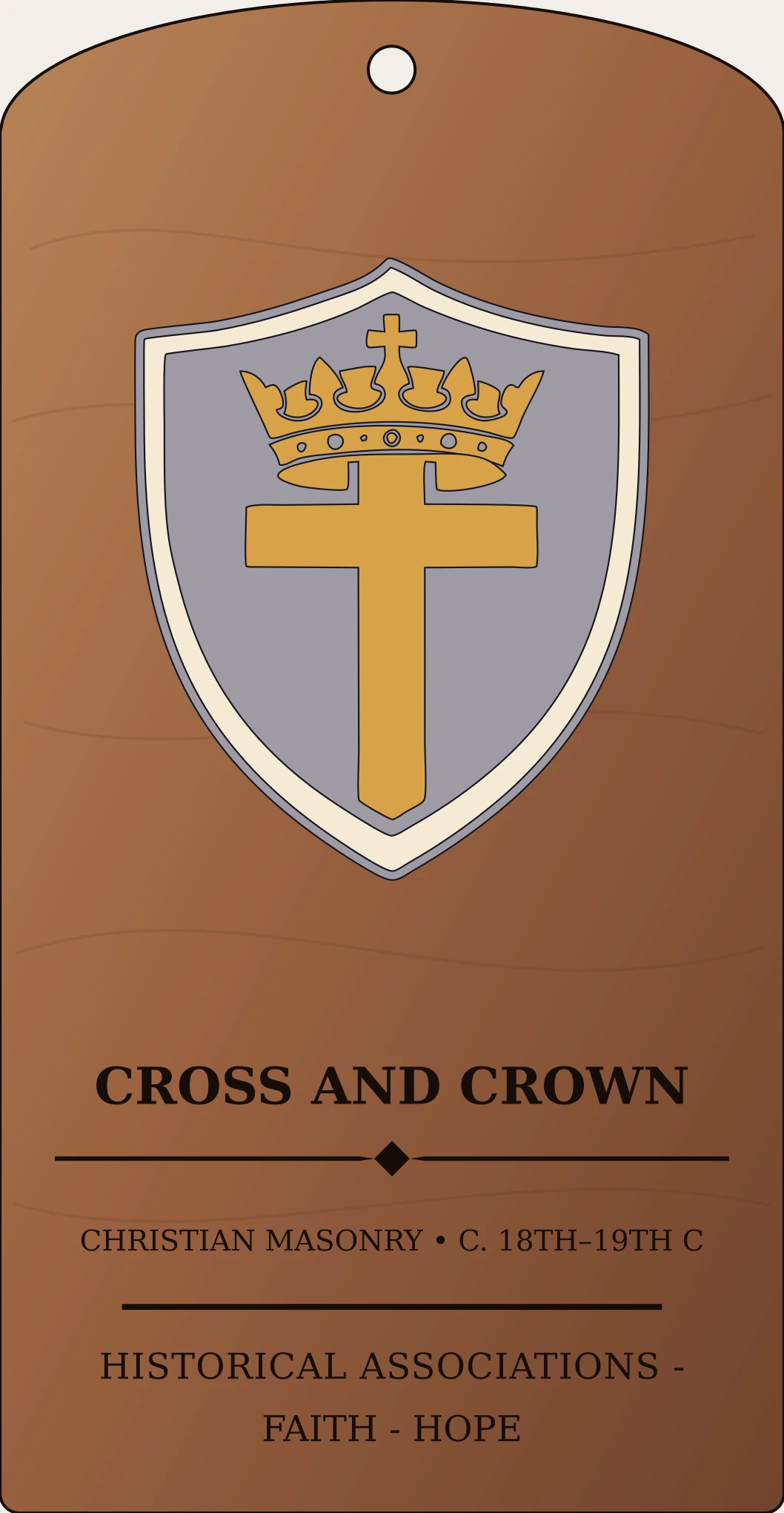 Cross and Crown Sanctum Hex Archive Plaque preview