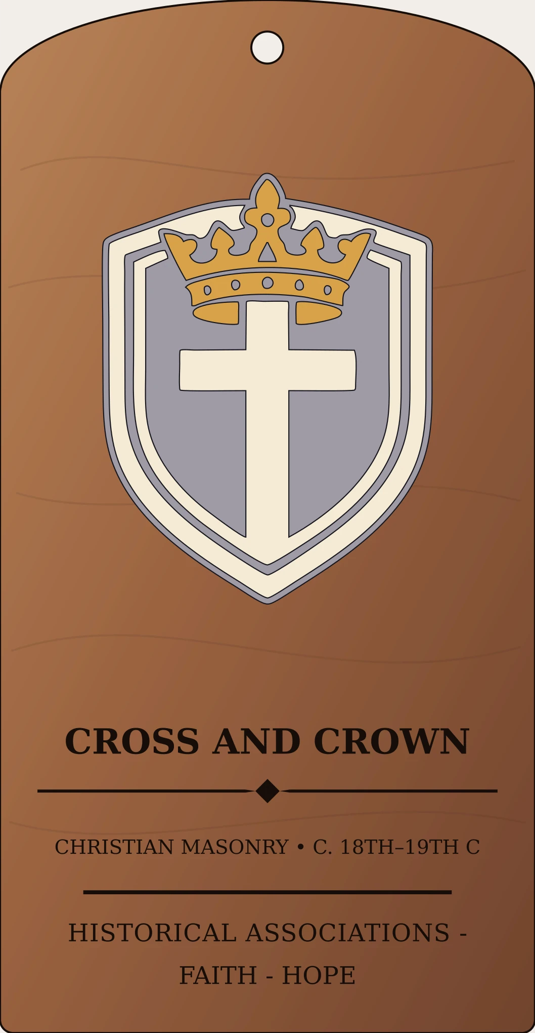Cross and Crown Sanctum Hex Archive Plaque preview
