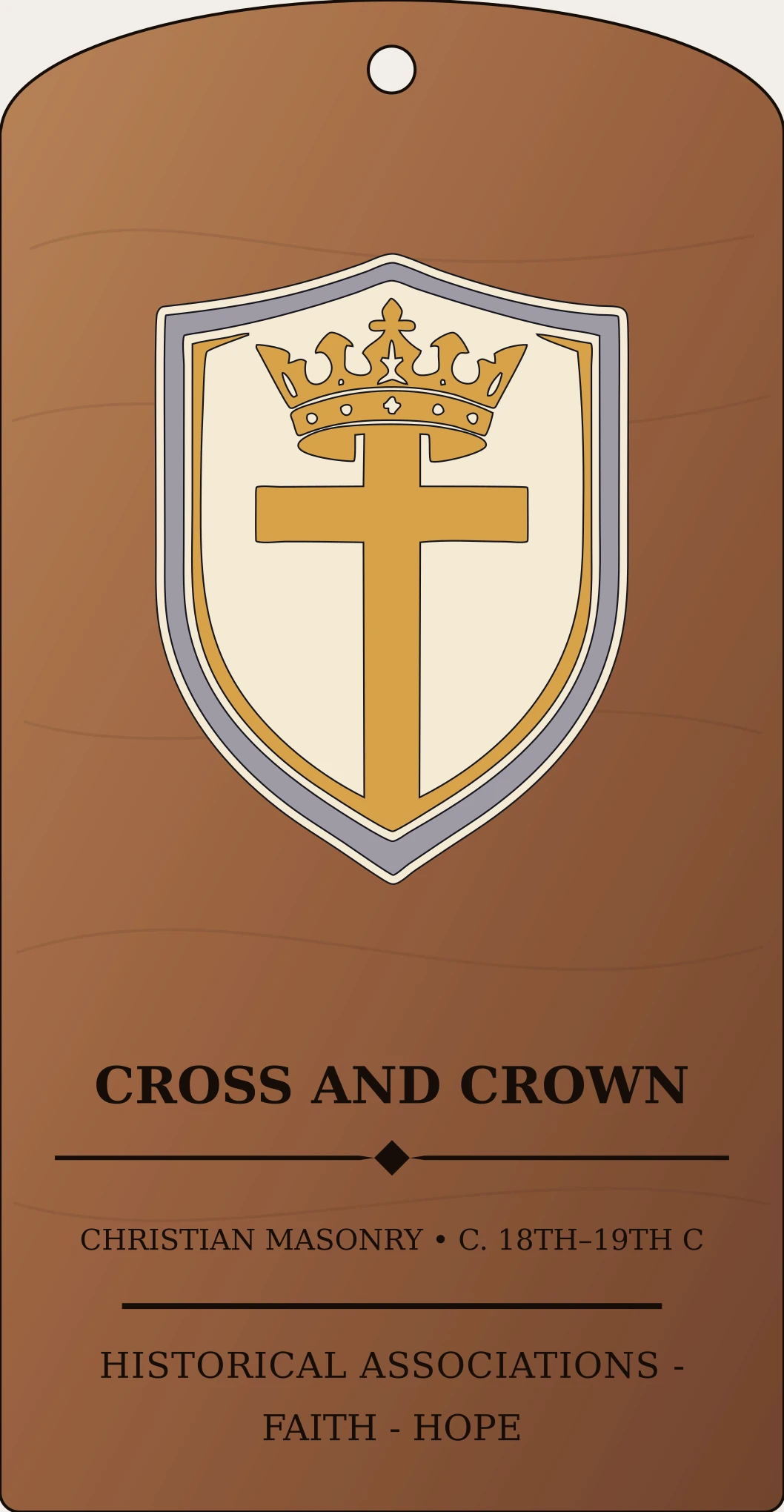 Cross and Crown Sanctum Hex Archive Plaque preview