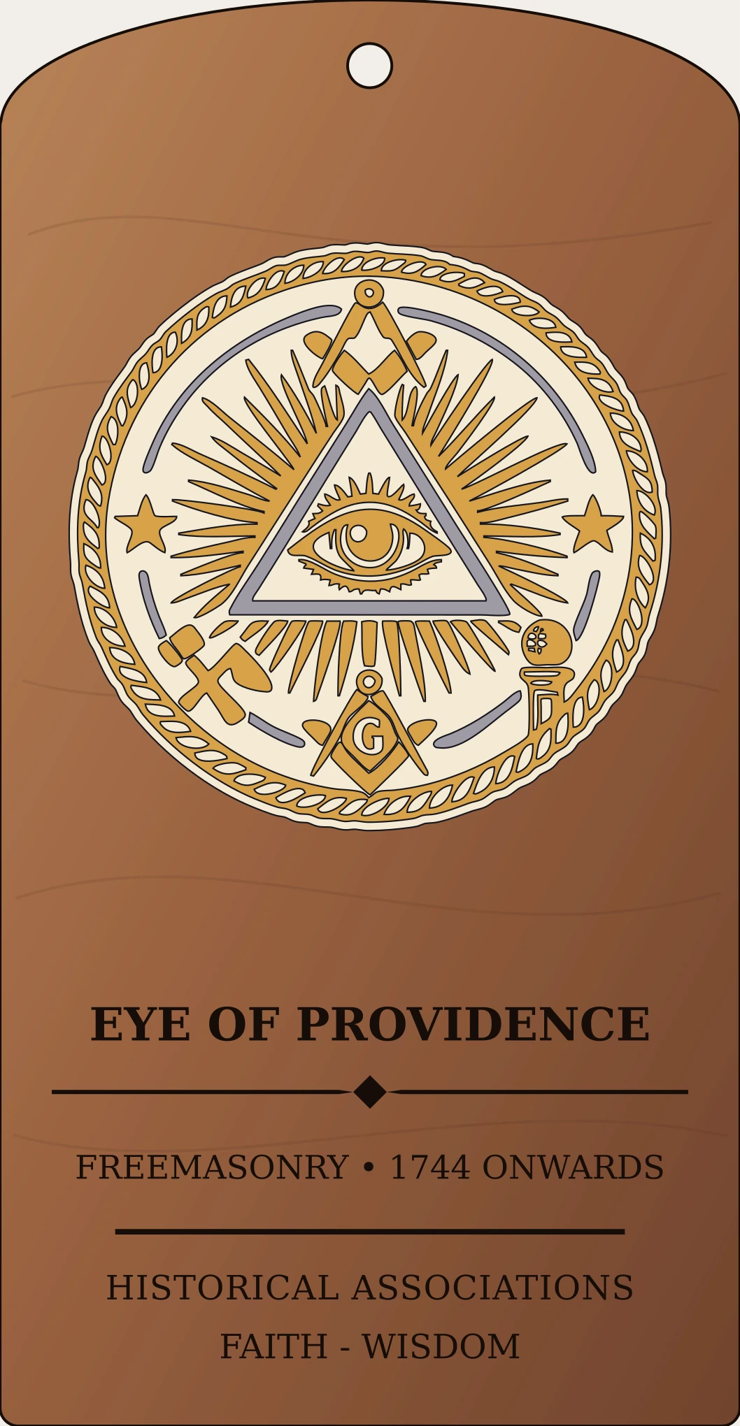 Eye of Providence in Masonic Context Sanctum Hex Archive Plaque preview