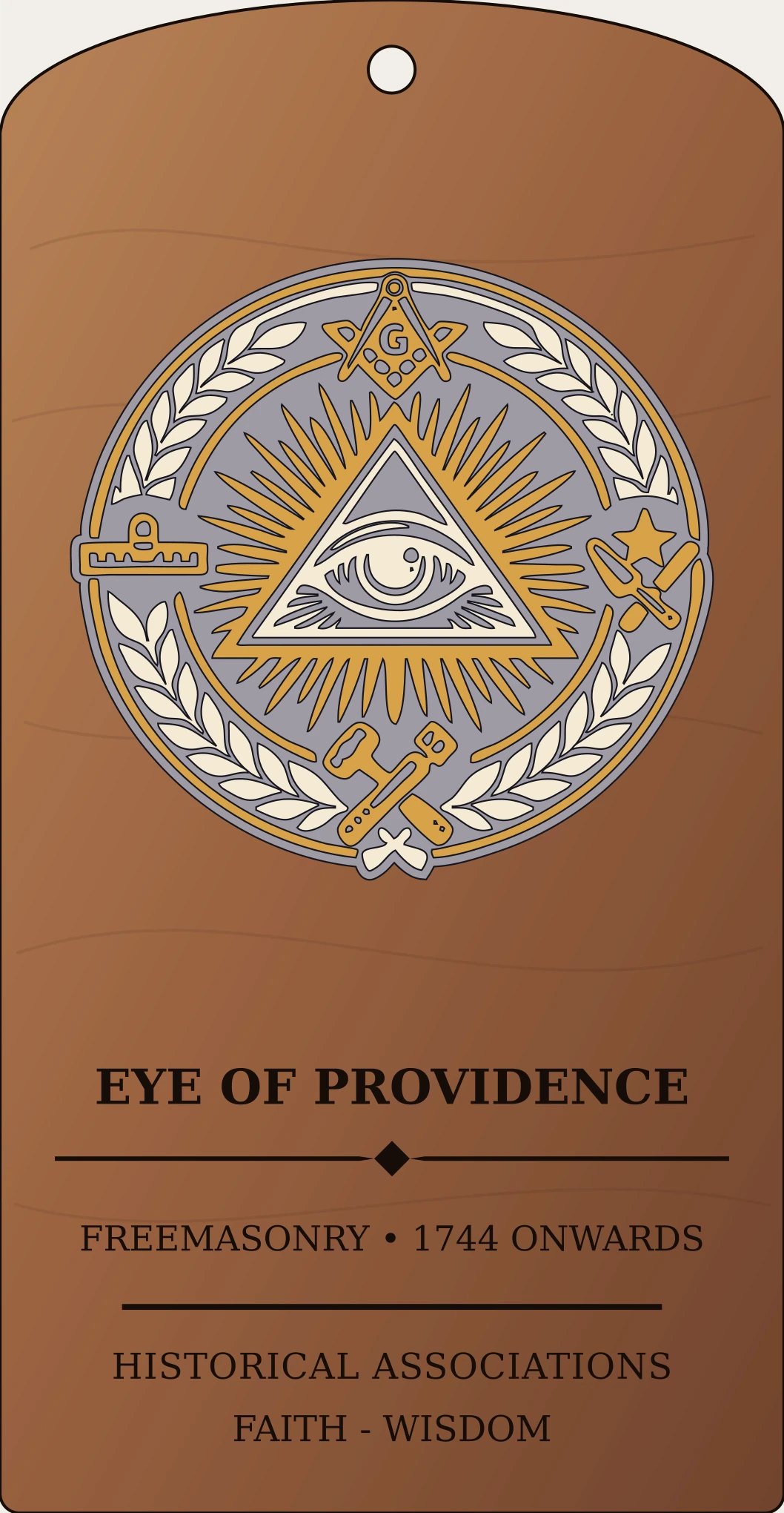 Eye of Providence in Masonic Context Sanctum Hex Archive Plaque preview