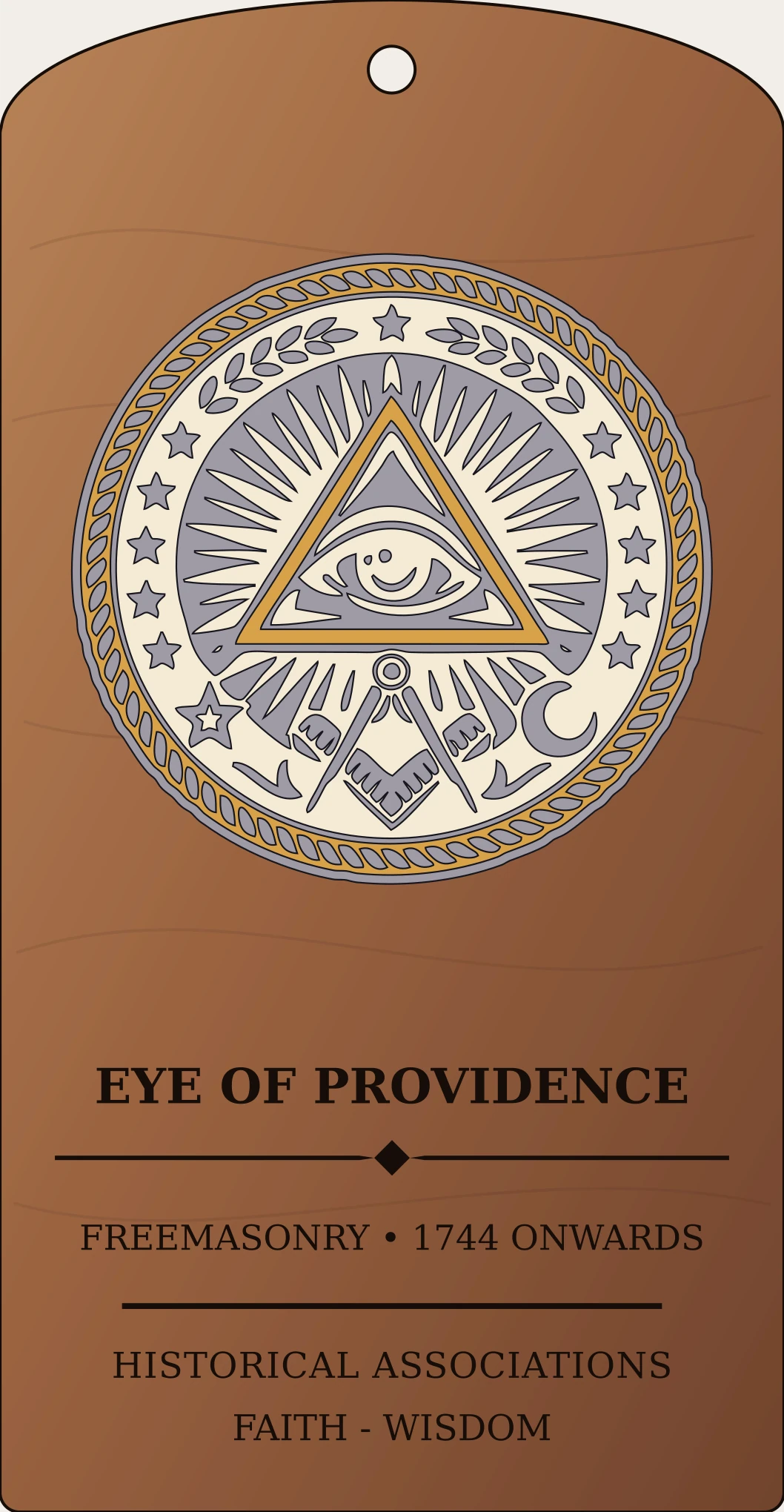 Eye of Providence in Masonic Context Sanctum Hex Archive Plaque preview