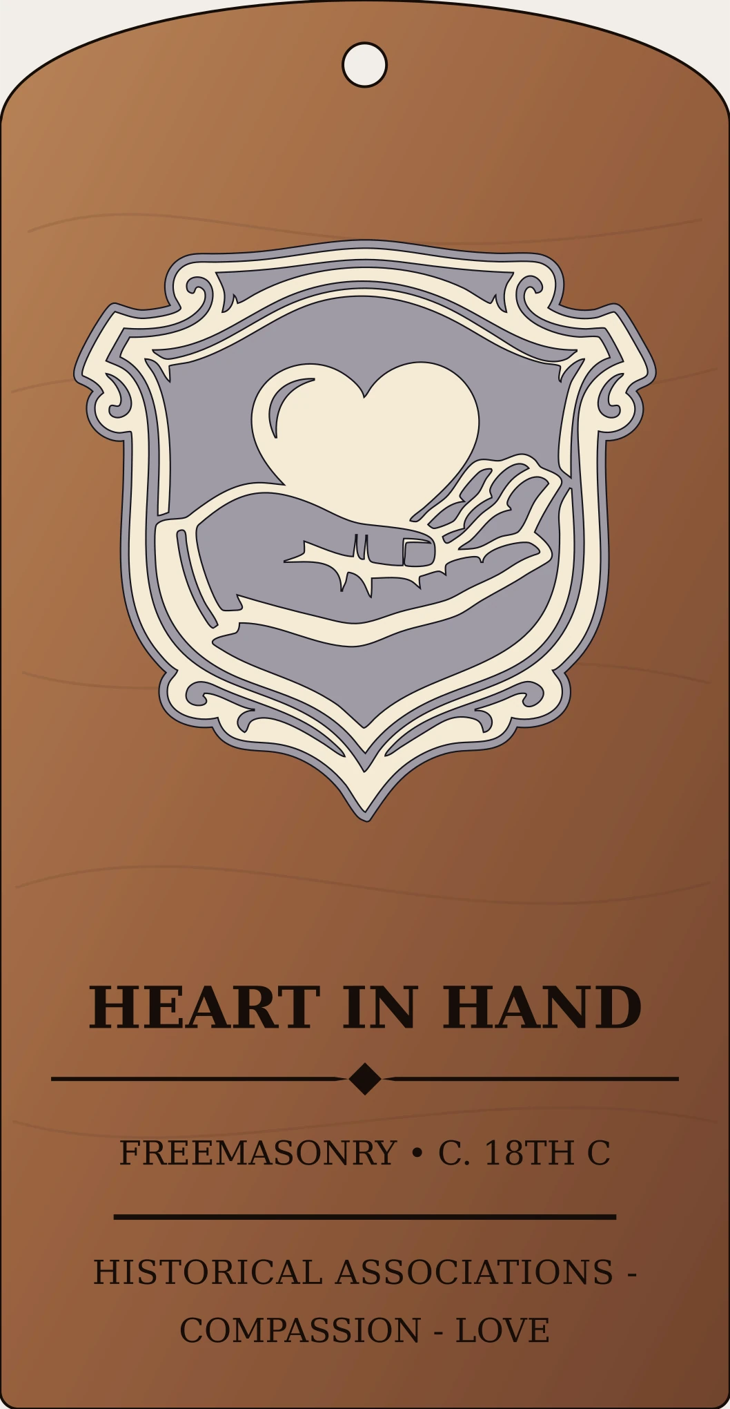 Heart in Hand Sanctum Hex Archive Plaque preview