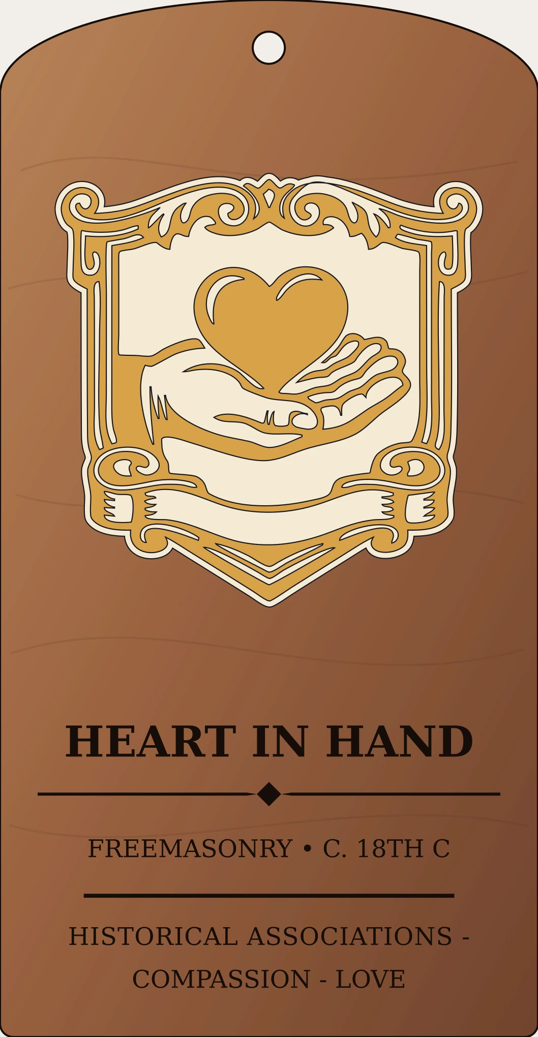 Heart in Hand Sanctum Hex Archive Plaque preview