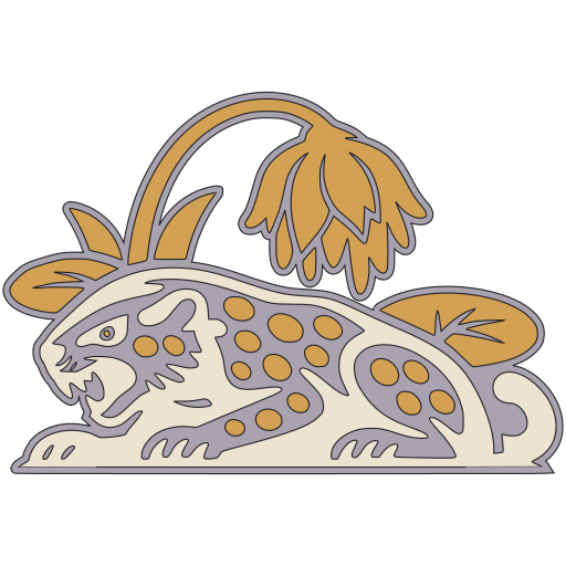 Maya Water-Lily Jaguar Motif V3 preview