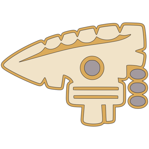 Mexica Tecpatl Flint Year Sign preview