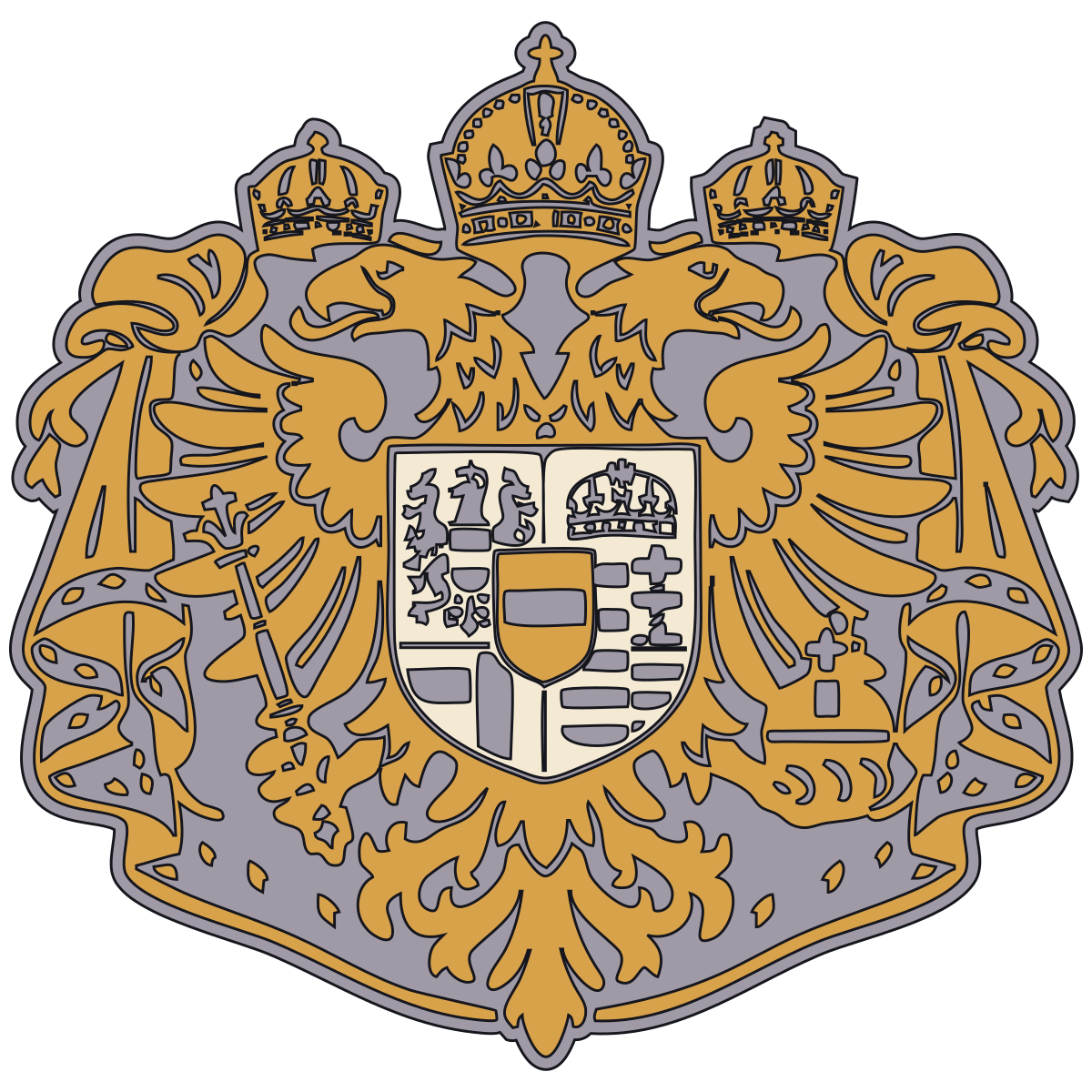 Austro-Hungarian Double-Headed Eagle Military Device — 1867–1918 preview