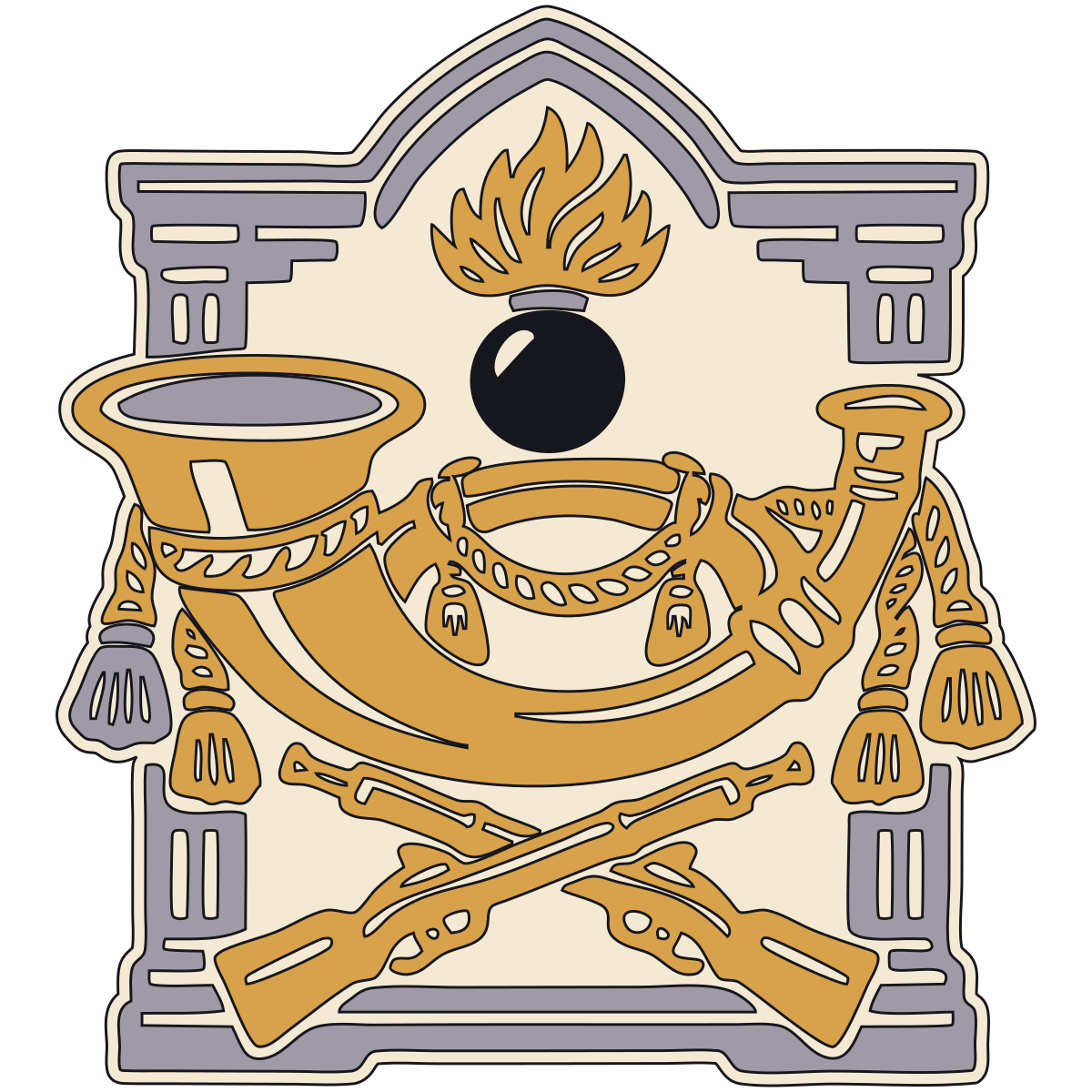 Bersaglieri Horn Badge — Royal Italian Army, 19th Century–1918 preview