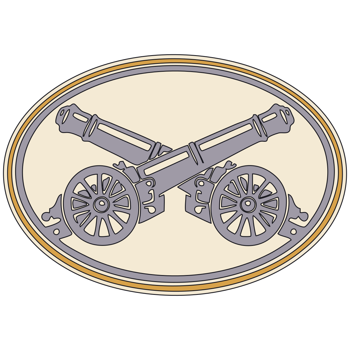 Crossed Cannon Artillery Insignia — United States Army, 1830s–1918 preview