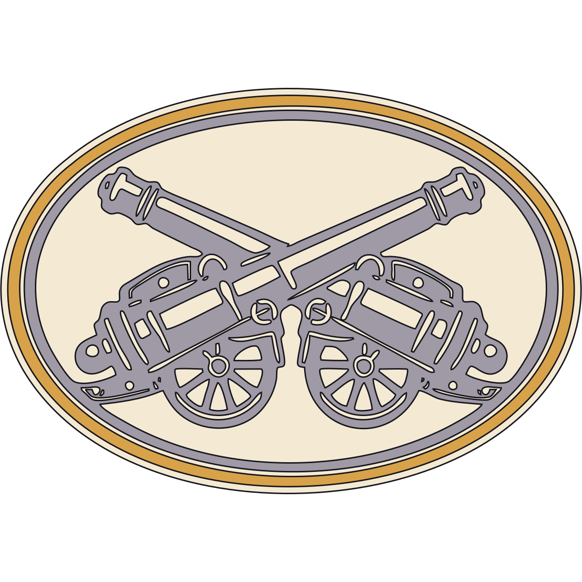 Crossed Cannon Artillery Insignia — United States Army, 1830s–1918 preview