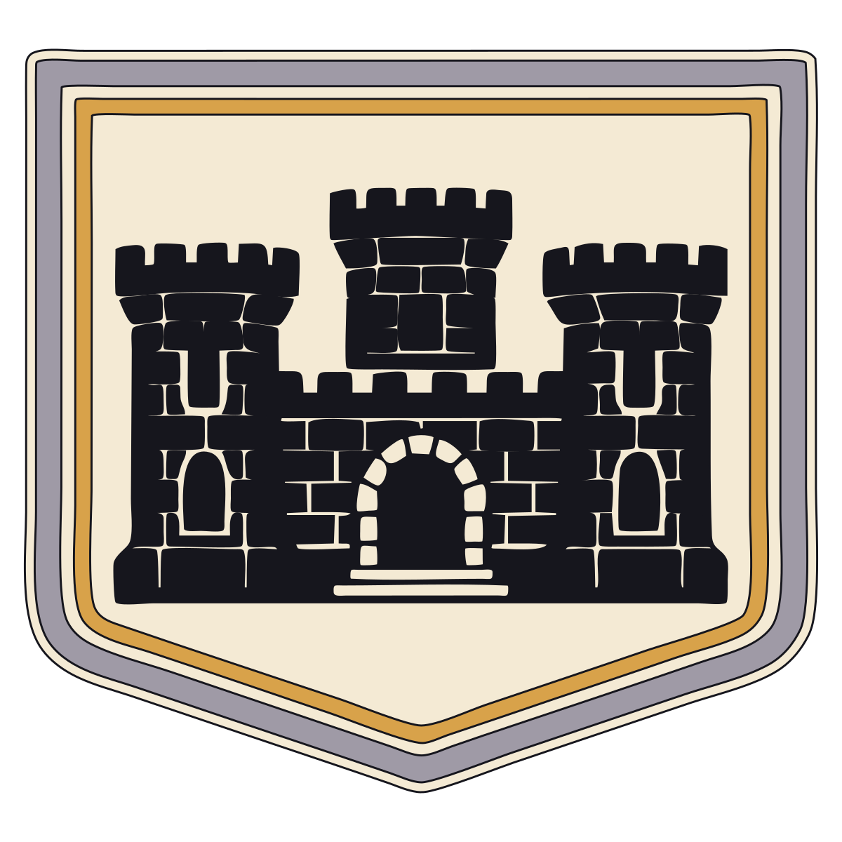 Engineer Castle Insignia — United States Army Corps of Engineers, c. 1840–1918 preview