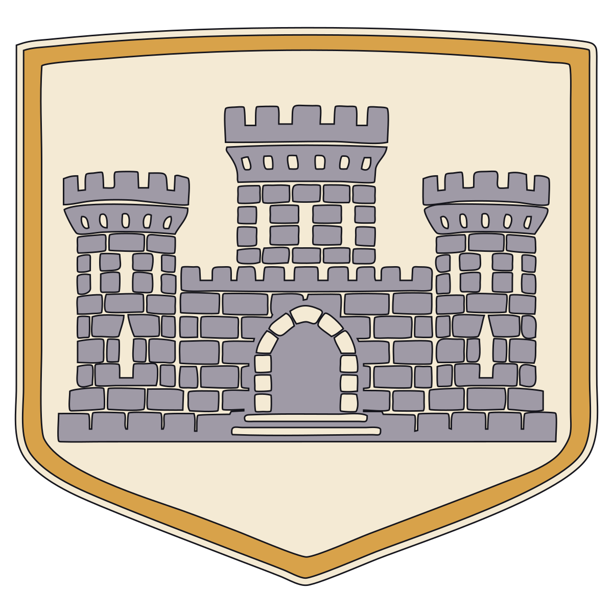 Engineer Castle Insignia — United States Army Corps of Engineers, c. 1840–1918 preview