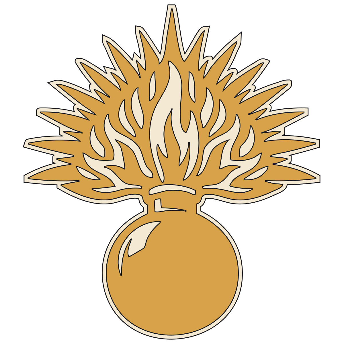 Flaming Grenade Badge — French Infantry and Gendarmerie Traditions, 19th Century preview