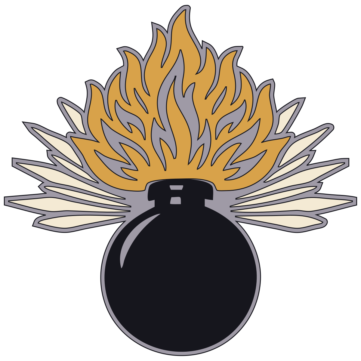 Flaming Grenade Badge — French Infantry and Gendarmerie Traditions, 19th Century preview