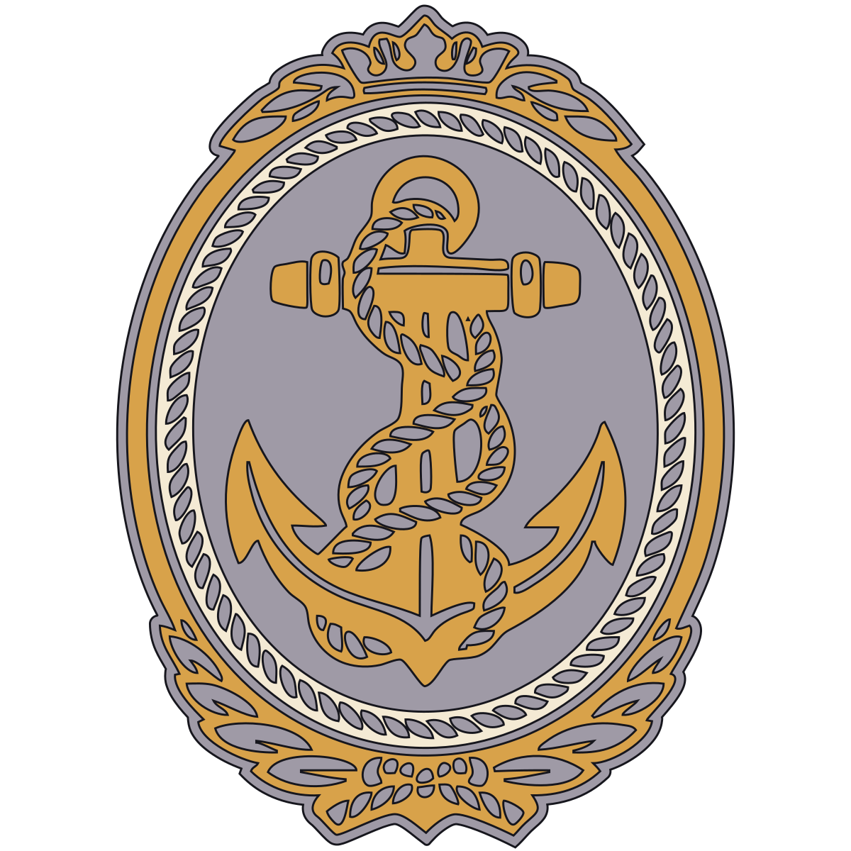 Fouled Anchor Badge — British Royal Navy, 18th–19th Century preview
