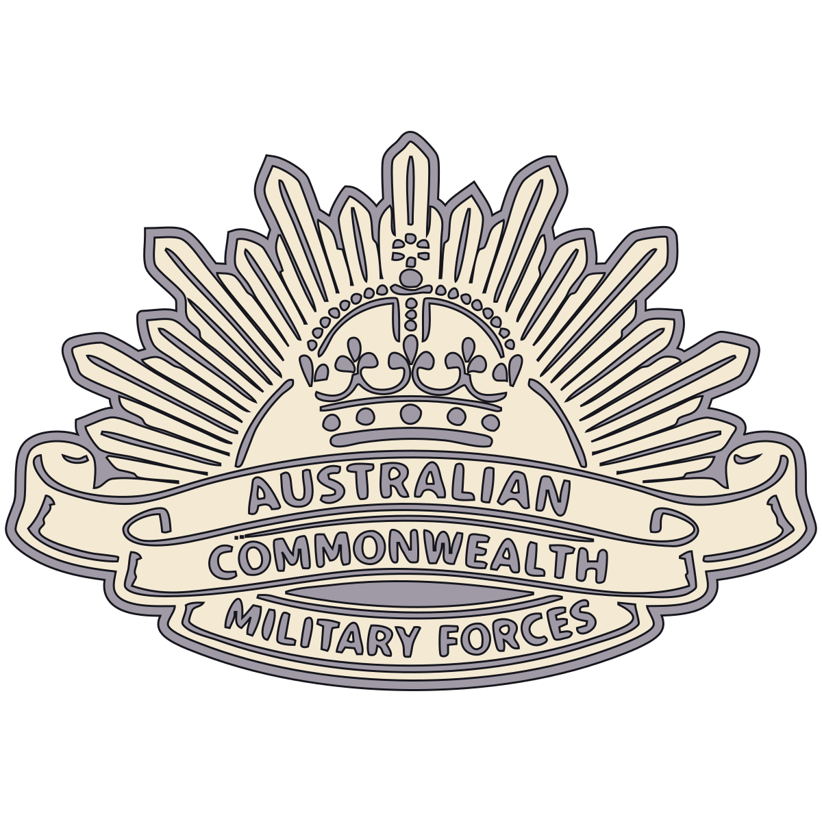 General Service ‘Rising Sun’ Badge — Australian Commonwealth Military Forces, 1902–1918 V2 preview