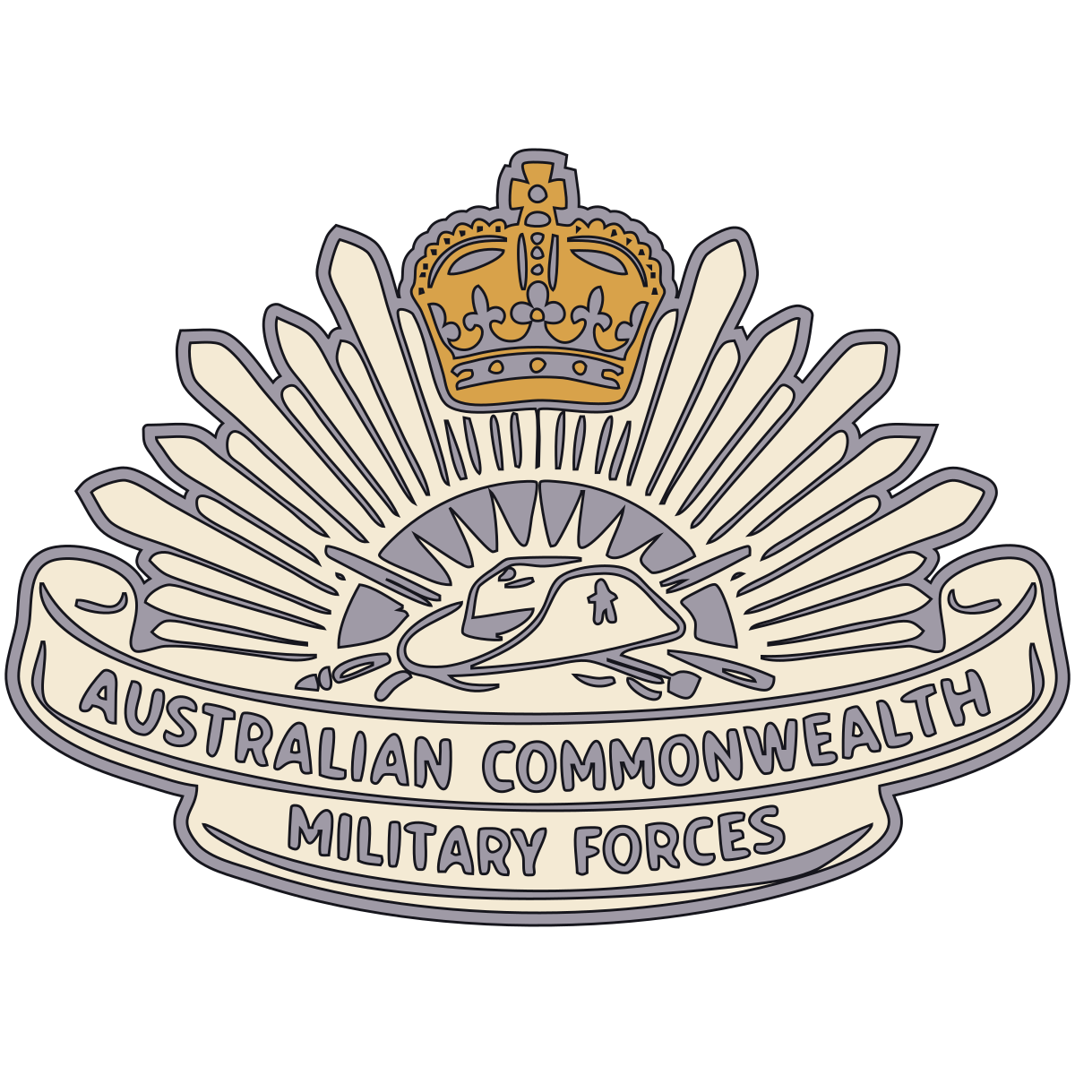 General Service ‘Rising Sun’ Badge — Australian Commonwealth Military Forces, 1902–1918 V3 preview