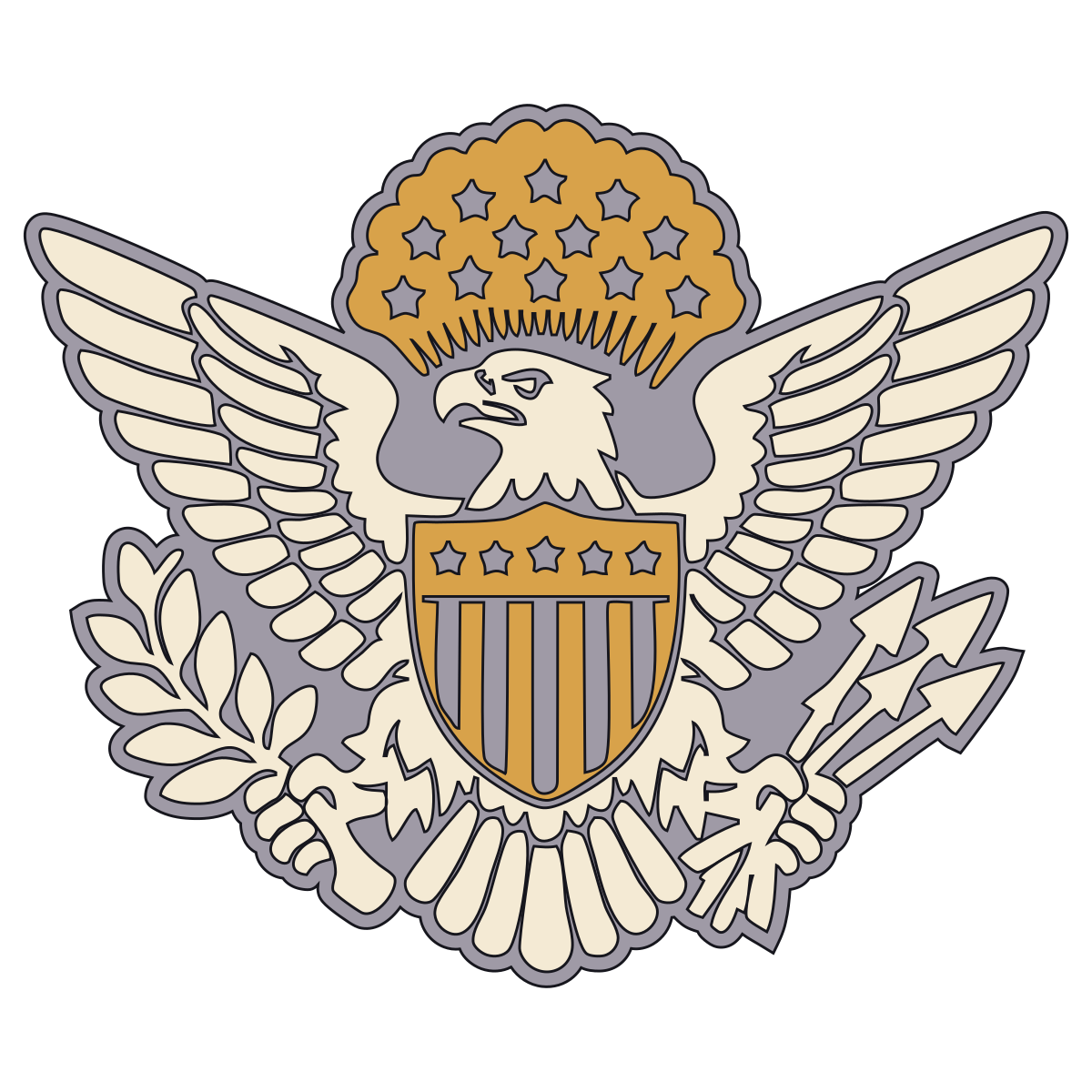 Great Seal Eagle Cap Device — United States Army, 1902–1918 preview